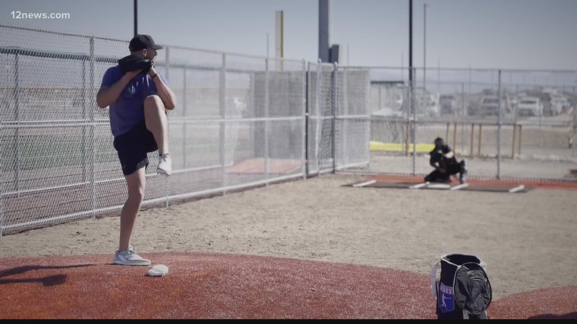 Despite gridlock between Major League Baseball and the players association, some players are holding their own spring training at the Legacy Sports Complex in Mesa.