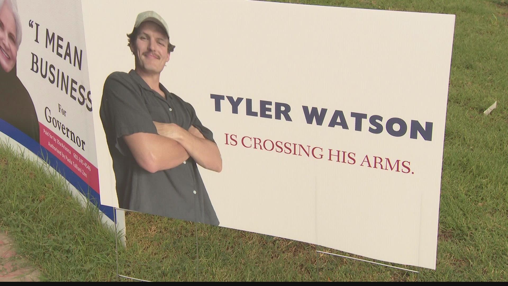 Tyler Watson’s political parody is resonating with thousands of people in the Valley.