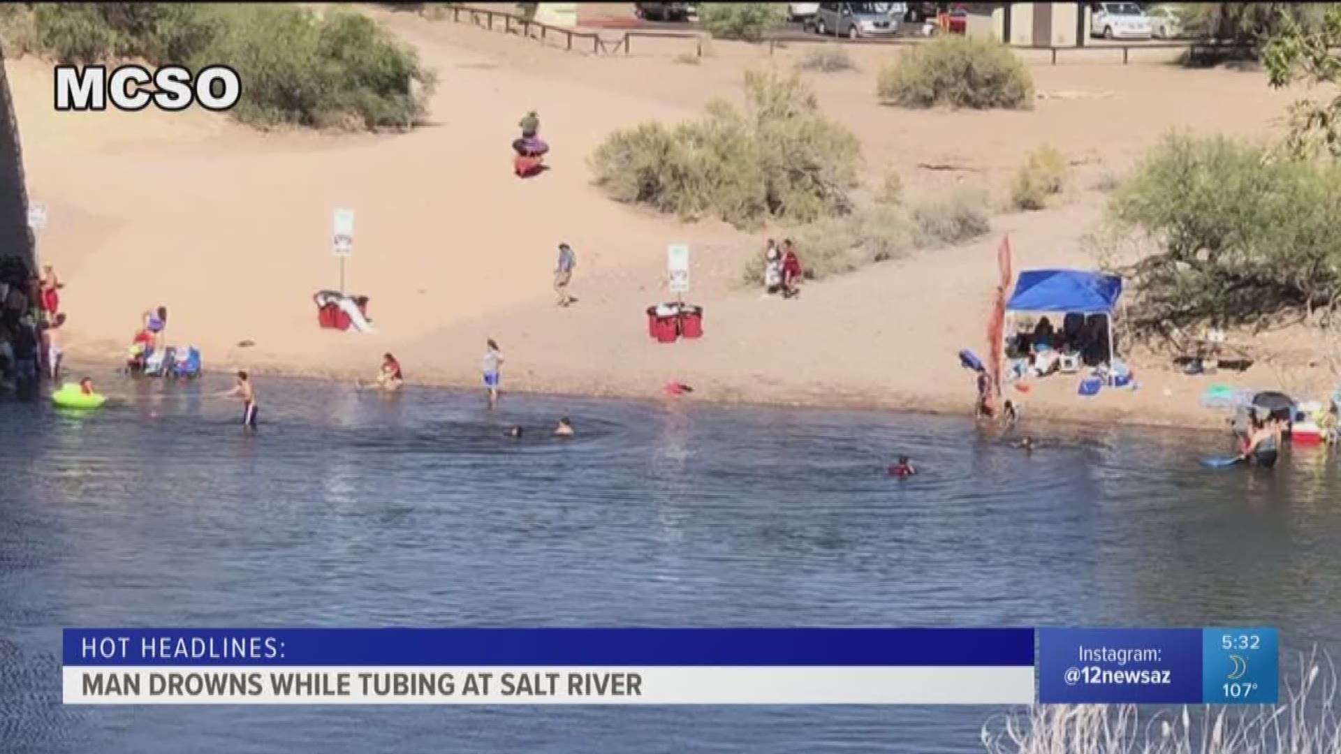 Man drowns while tubing at Salt River near Blue Point Bridge