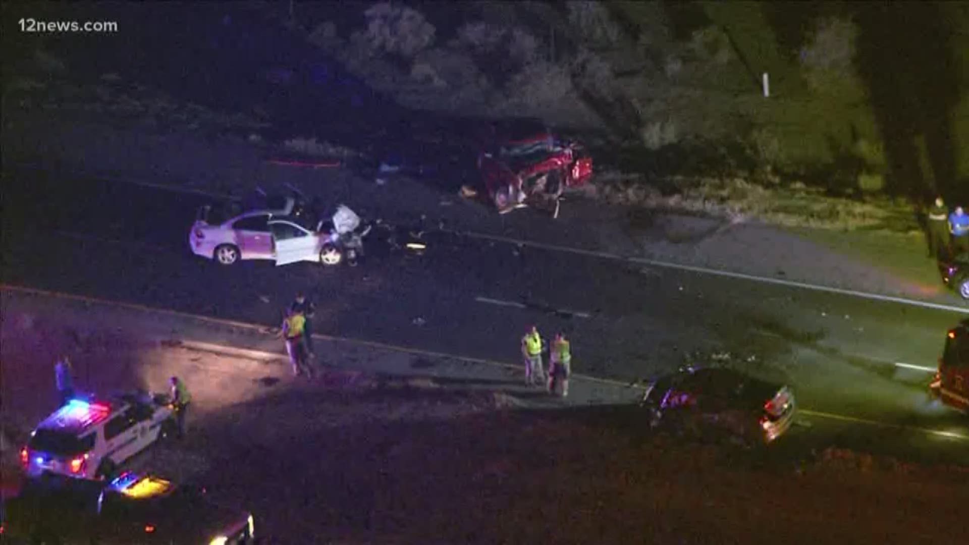 The vehicle that caused the crash was northbound in the southbound lanes, DPS said.