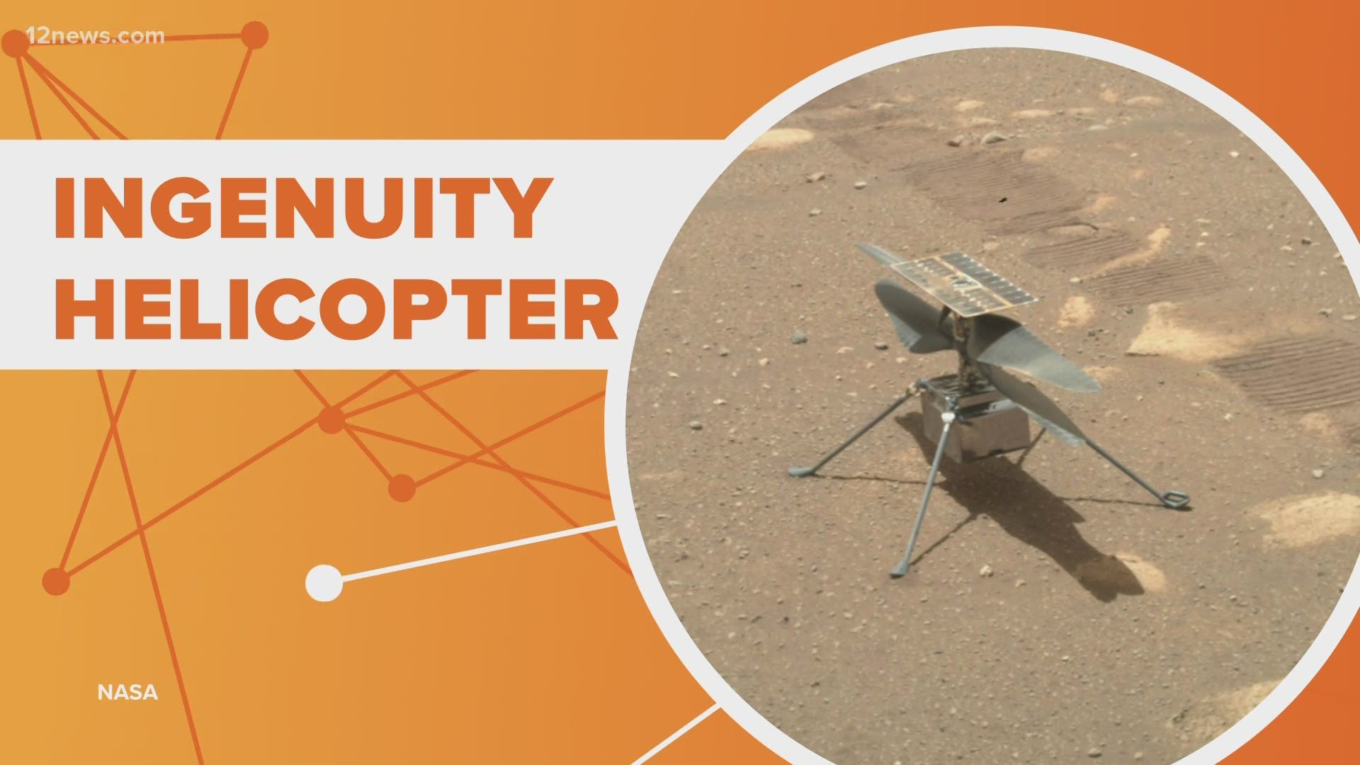 NASA will attempt to fly a small but mighty helicopter on Mars this weekend. Team 12's Ryan Cody is connecting the dots about what is so historic about the mission.