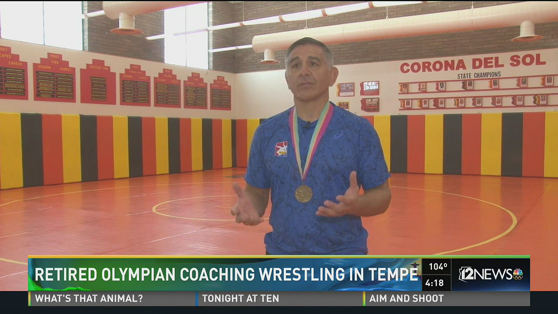 1984 Olympian Jim Martinez now coaching wrestling at Corona Del Sol in Tempe