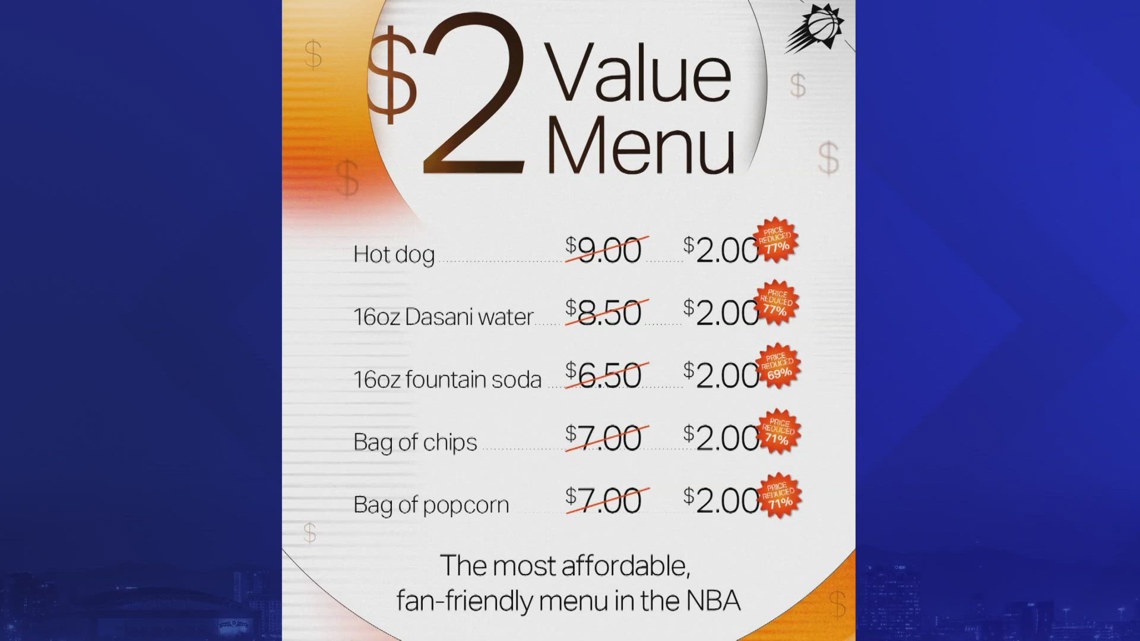 What is the new value menu at Footprint Center? | 12news.com