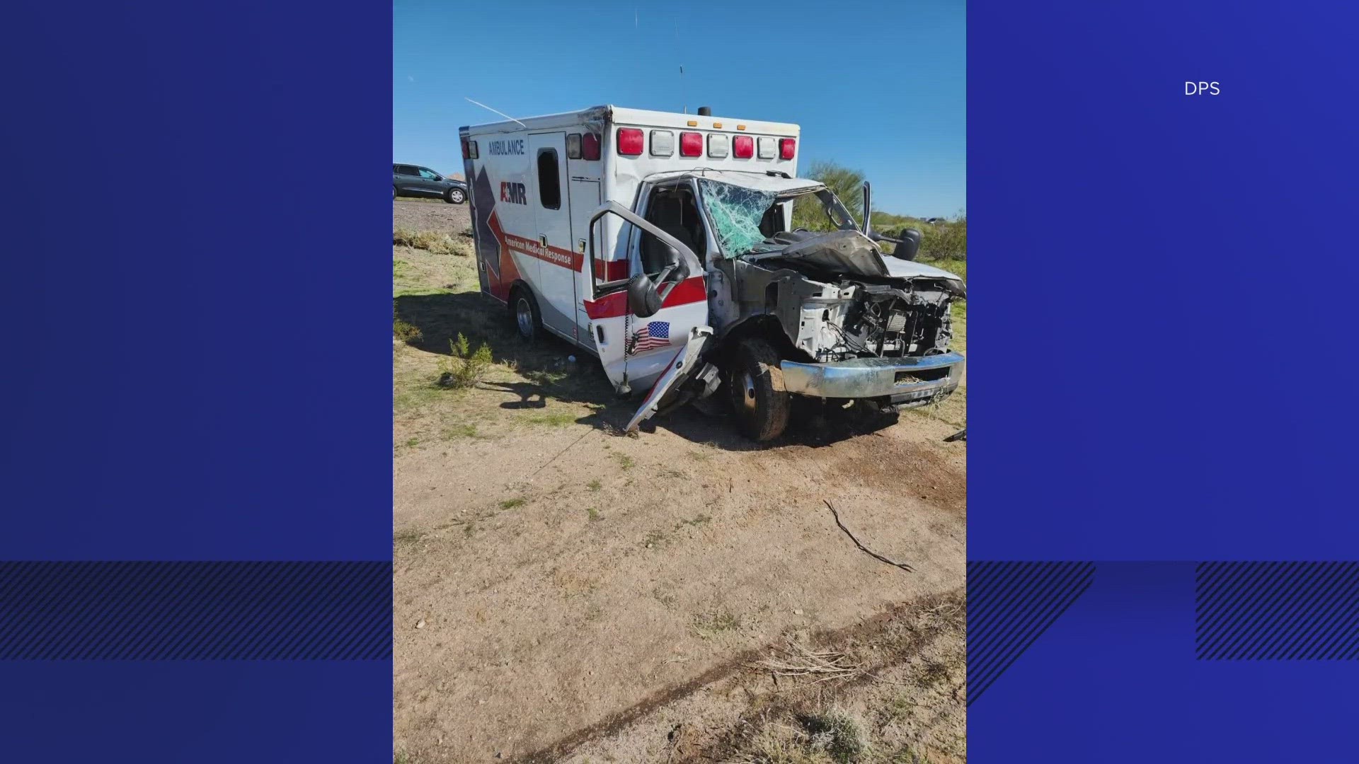 Two people stopped to help the ambulance and got hit by an unrelated vehicle. Authorities say the driver of that vehicle may have been impaired.