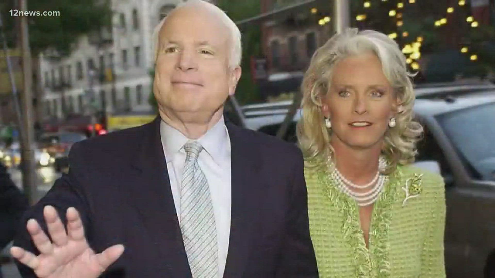 John McCain hospitalized for cancer treatment side effects 12news pic