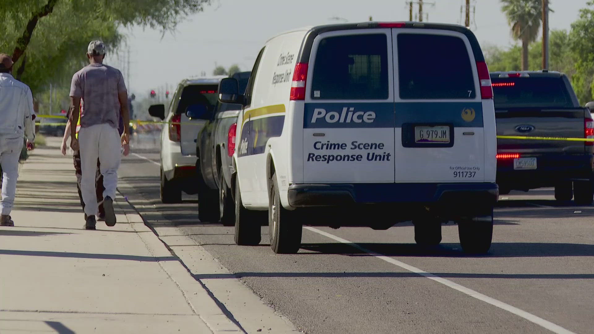 Police believe the car involved may be a gray Audi based on evidence at the scene, officials said.