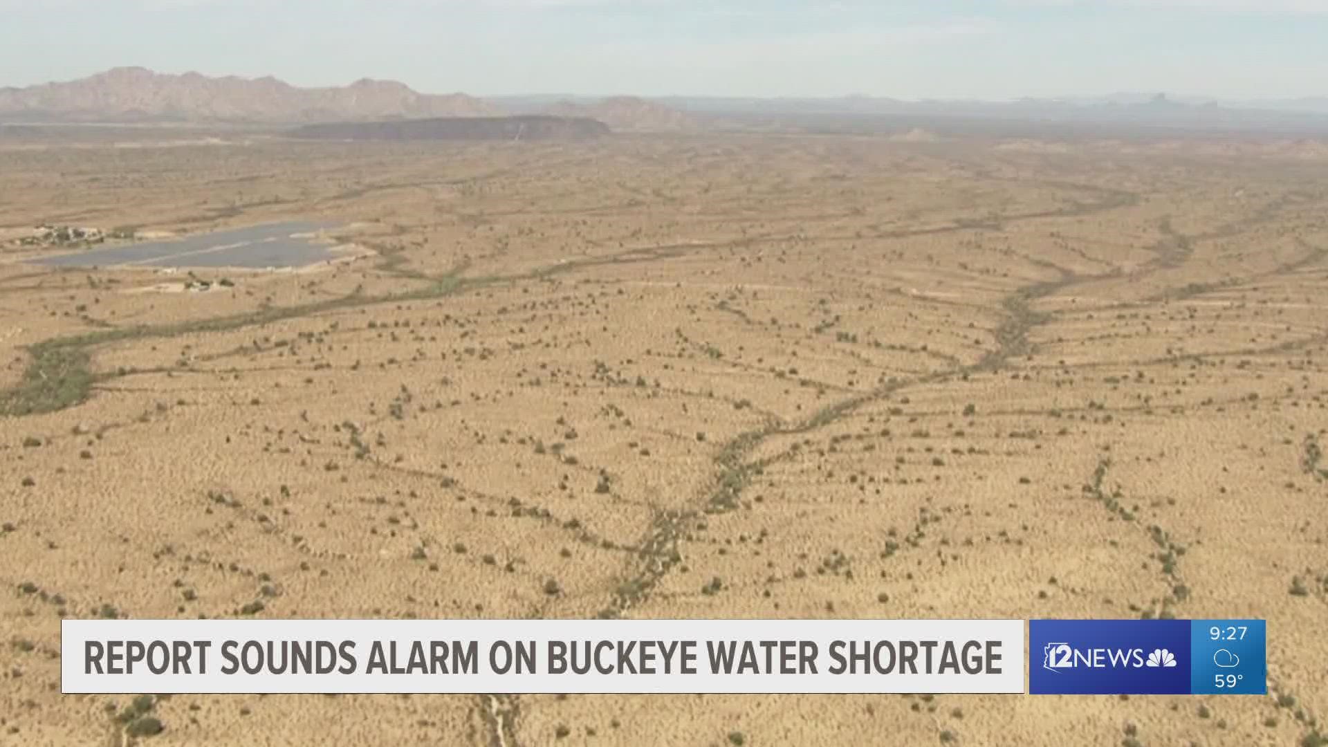 A report now shows that a part of the west Valley doesn't have 100 years of water left. Gov. Katie Hobbs accused the Ducey administration of burying the report.