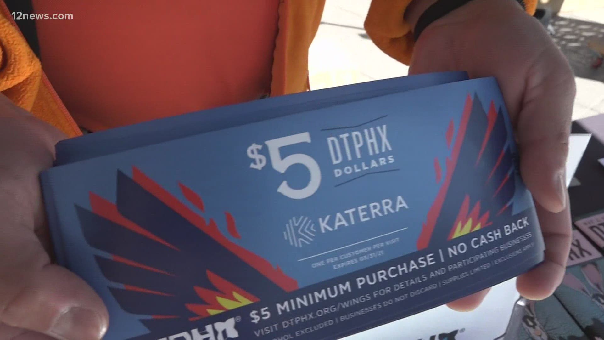 Downtown Phoenix Inc. is passing out $5 vouchers to spend downtown and help businesses struggling in the pandemic.