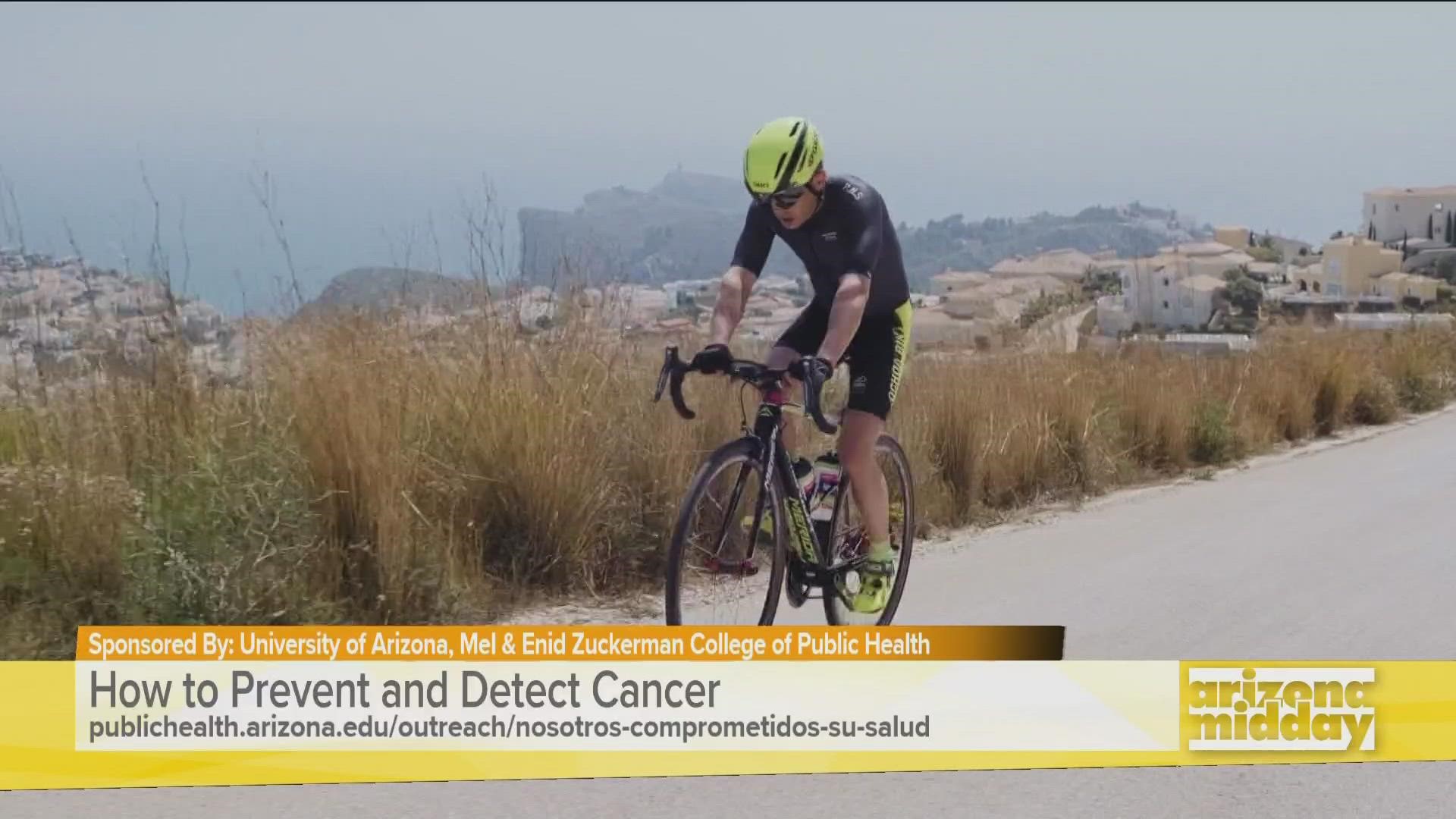 Dr. David Garcia with U of A says daily exercise and moderate alcohol use are just a few ways to prevent cancer. He also suggests getting screened regularly.