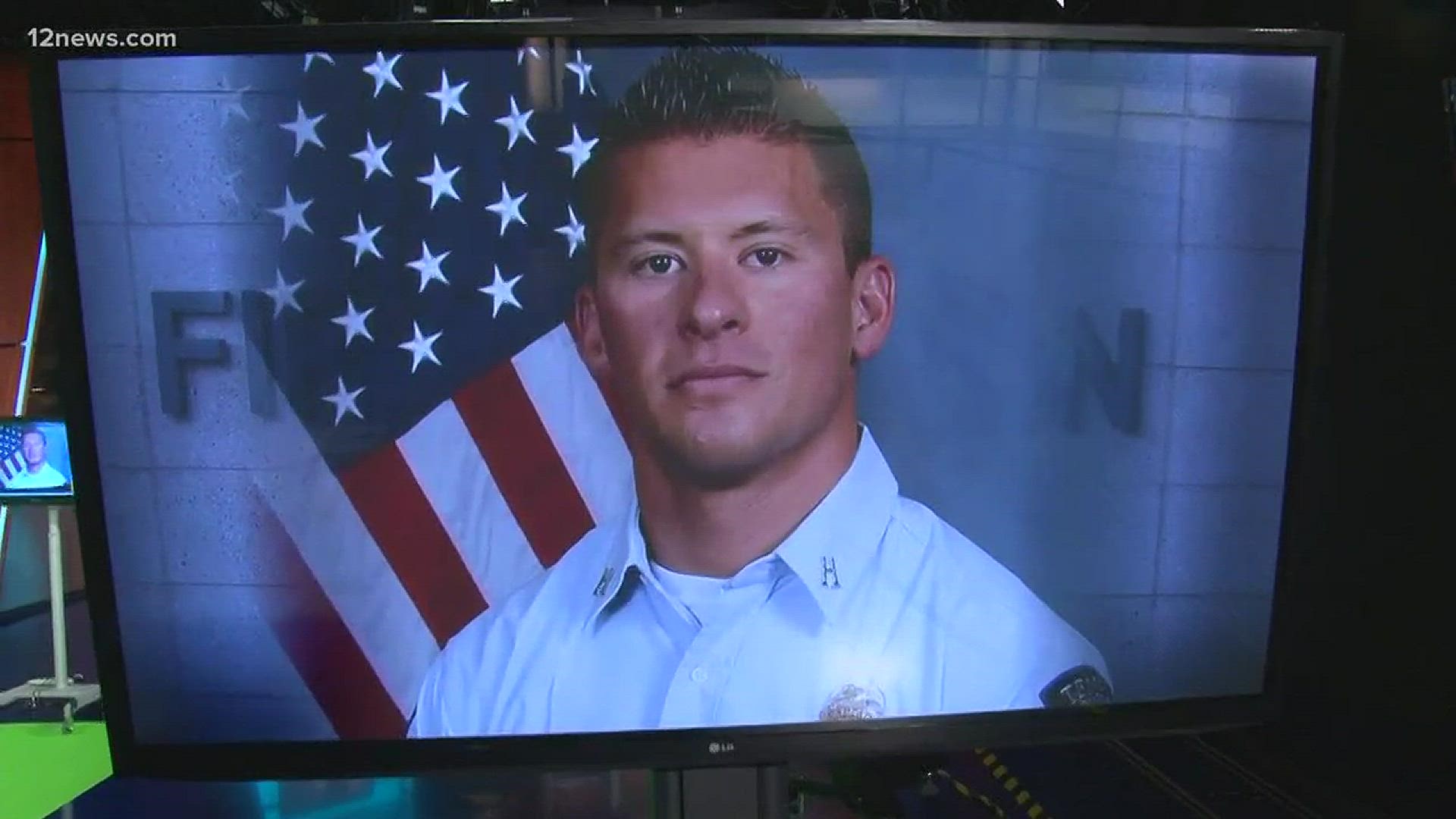 Colleagues, family and friends came together to remember Capt. Kyle Brayer Friday morning.