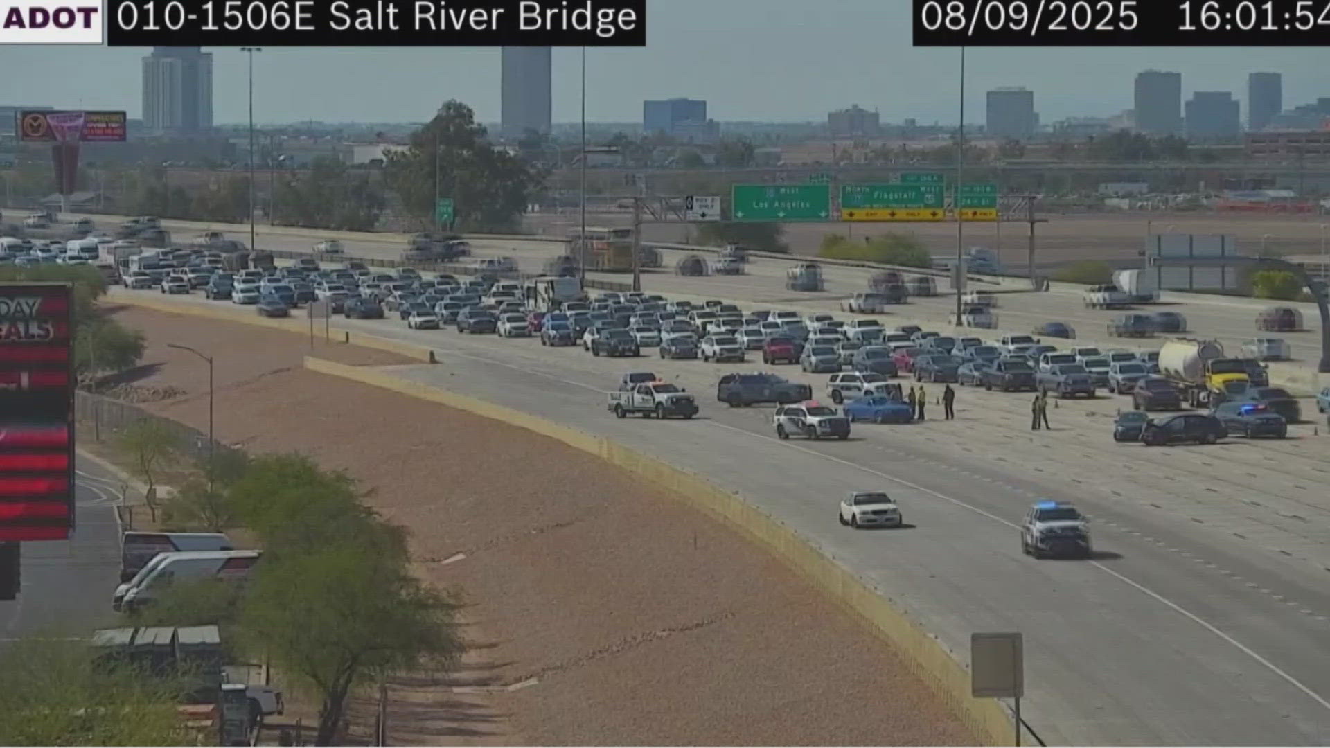 Three cars were involved in the crash. 