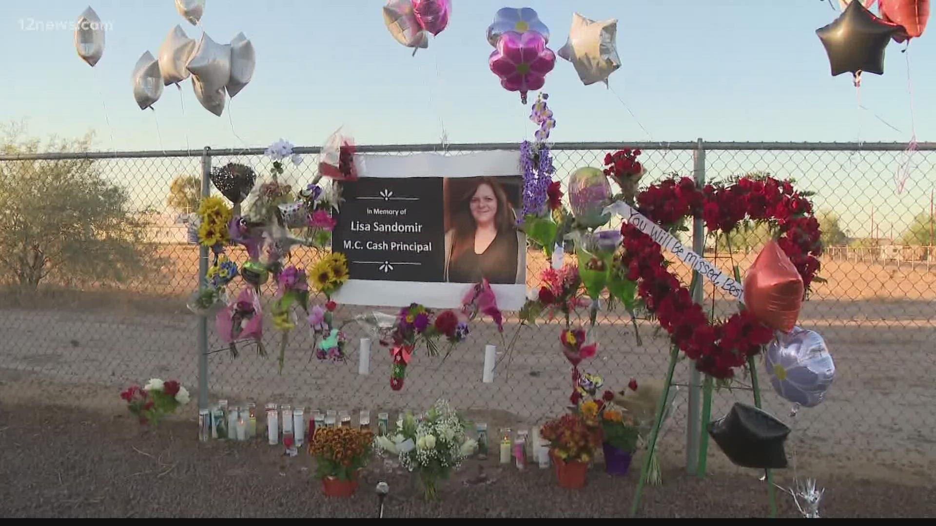 Lisa Sandomir, a principal in Phoenix's Laveen School District, died Wednesday from injuries she sustained after a car crash.