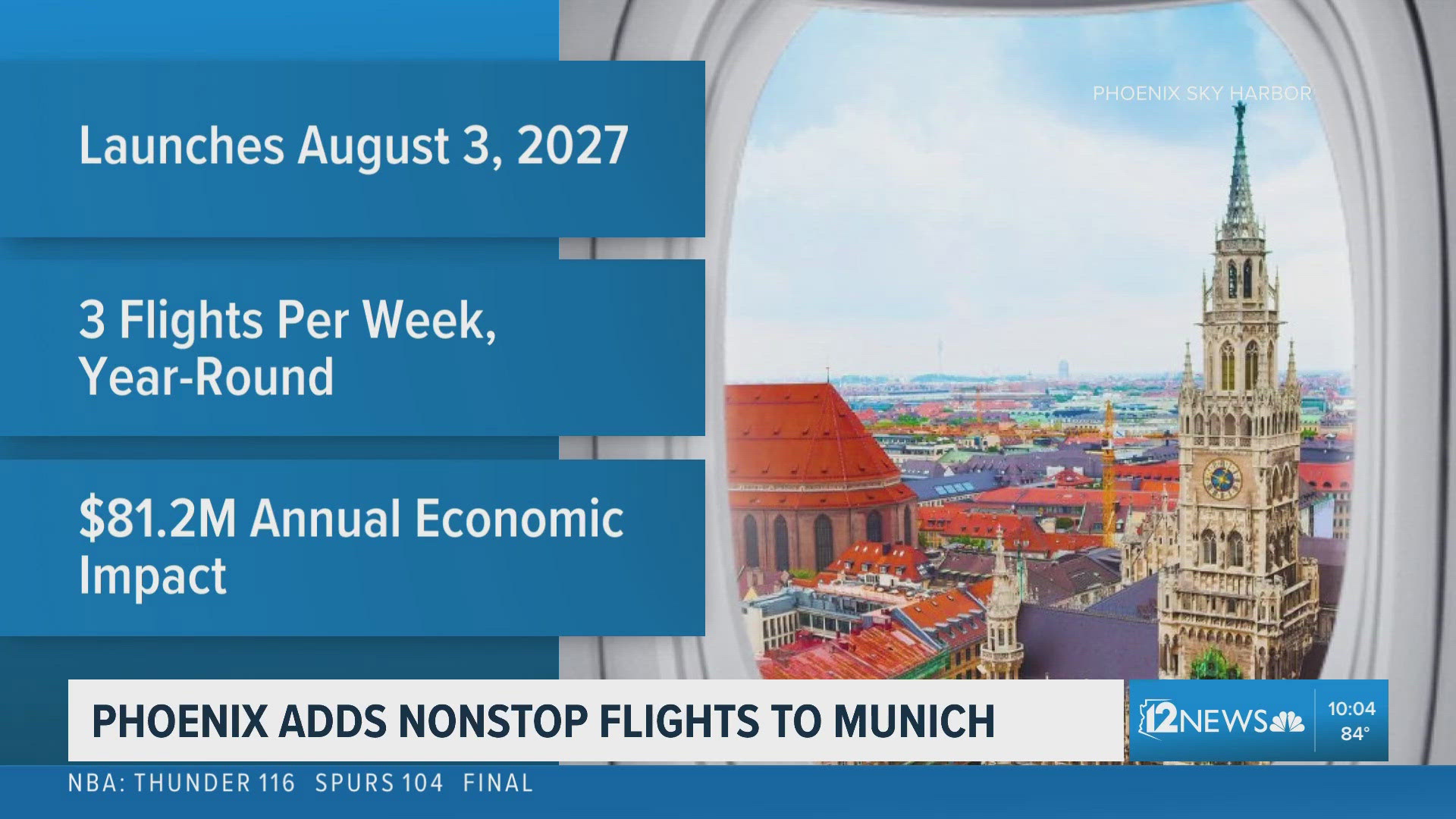 Phoenix adds nonstop flights to Munich | 12news.com
