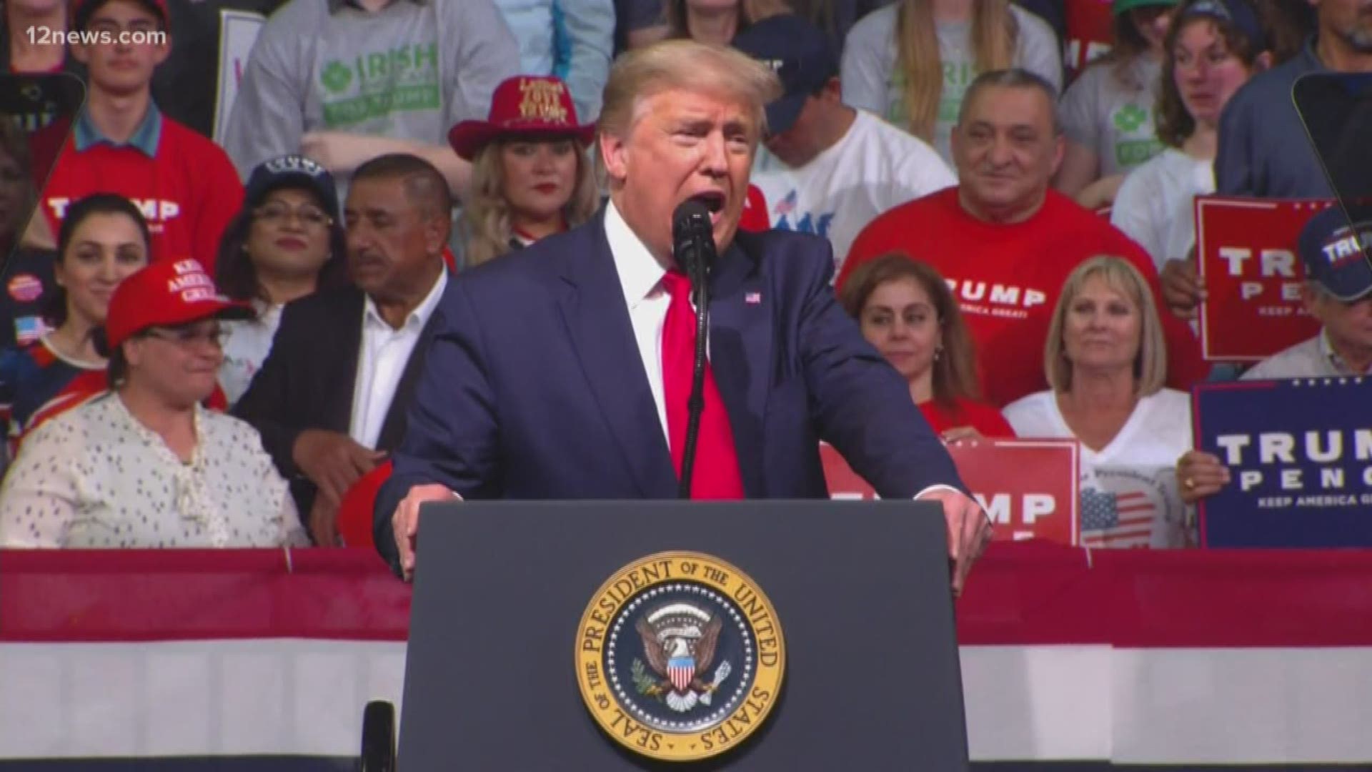 The president spoke to a crowd of thousands in Phoenix on Wednesday night. Team 12's Jen Wahl is breaking down the speech.