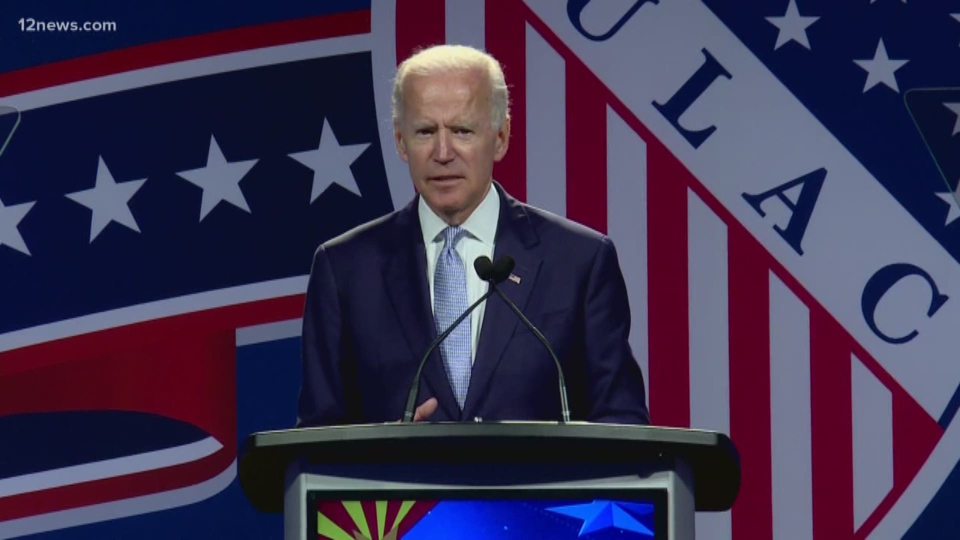 Biden talked about the impact of the Trump Administration's get-tough policies on the border and urged Latinos to vote in 2018.