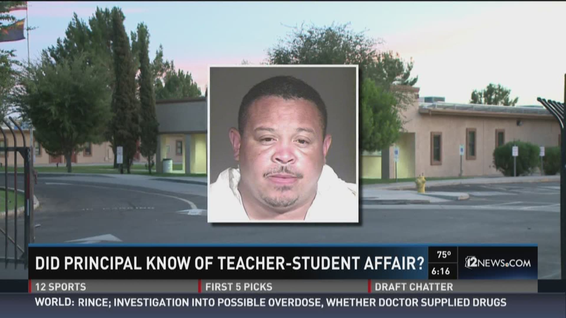 A female principal may have known about an affair going on between a man and a 17-year-old student