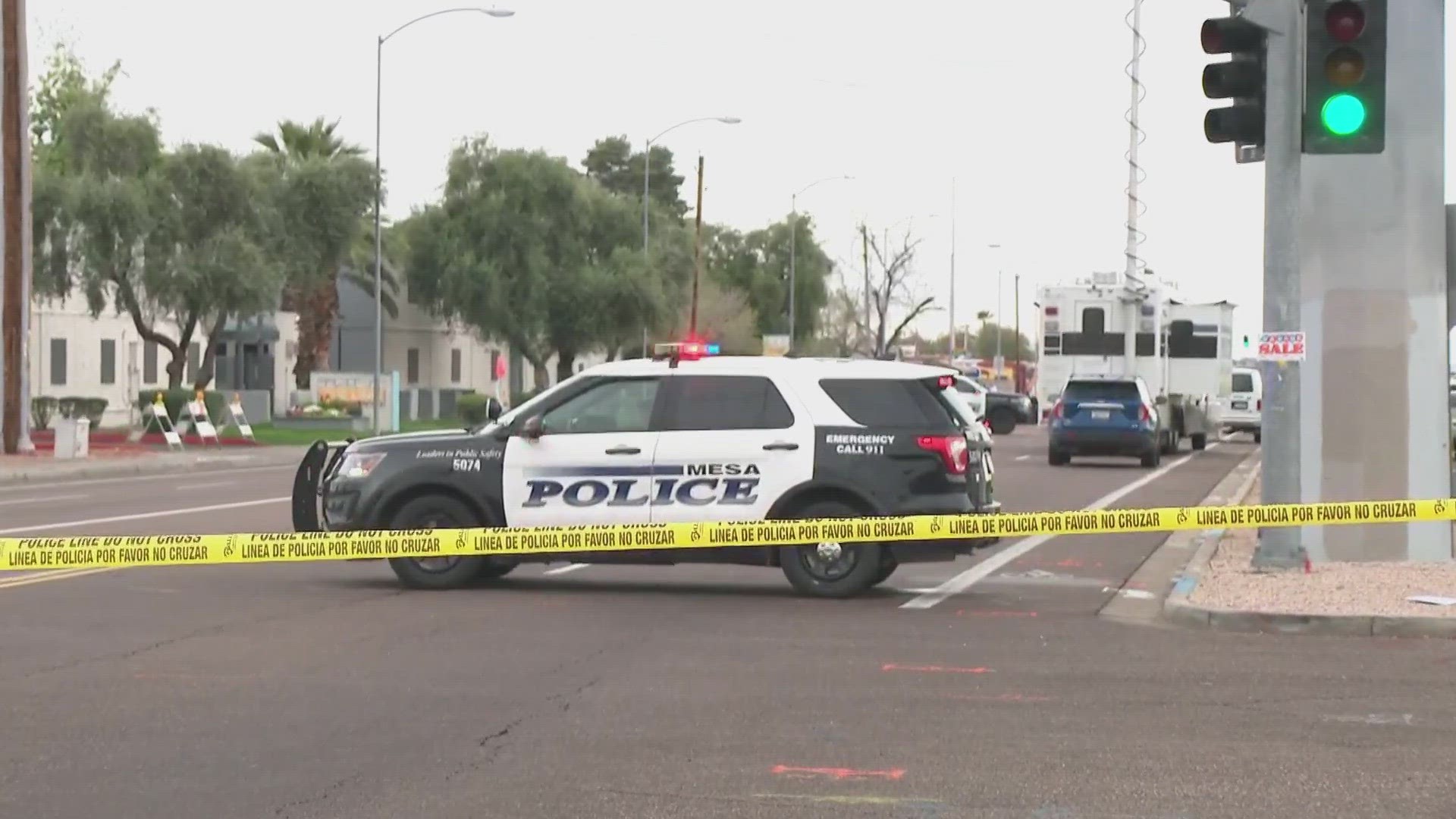 Police were involved in a shooting near University Drive and Alma School Road in Mesa Wednesday morning.