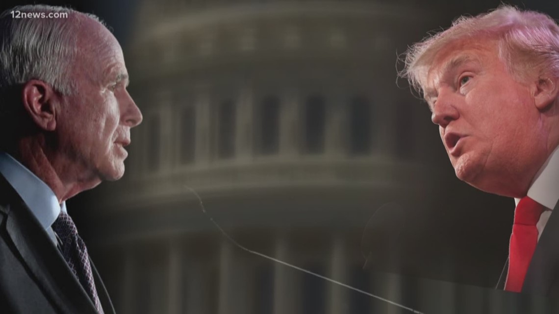 President Trump continues feud with late Sen. John McCain