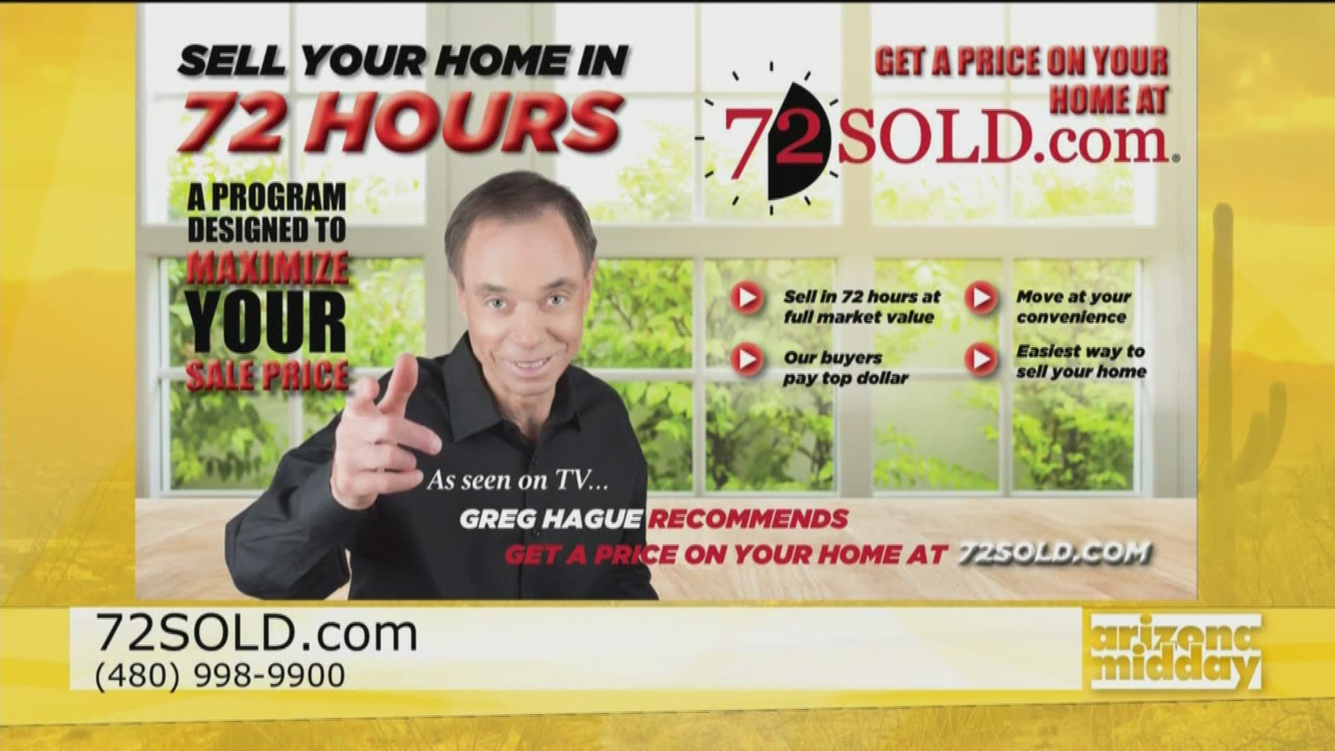 Greg Hague, Founder of 72Sold.com shares his secrets on how he can get your full market value on your home in just 3 days!