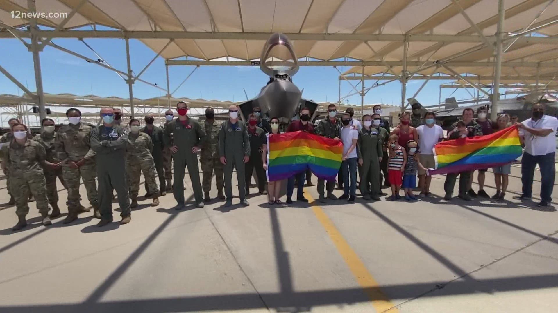 Tomorrow is World Pride Day, celebrating the LGBTQ community. This year, Luke AFB is joining the celebration with an historic flight.