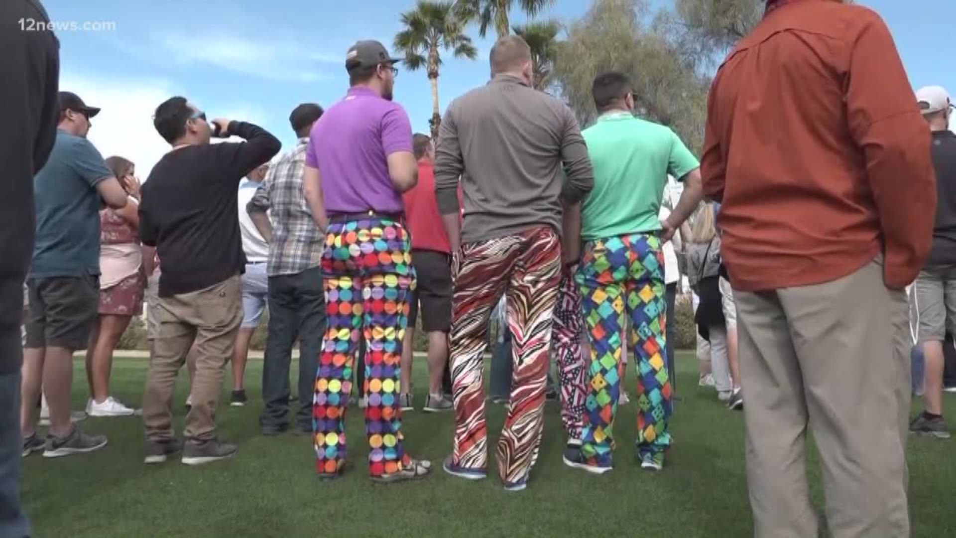 It's not just a golf tournament it's a fashion-off. Check out some of the wild style people are sporting at the Waste Management Phoenix Open.