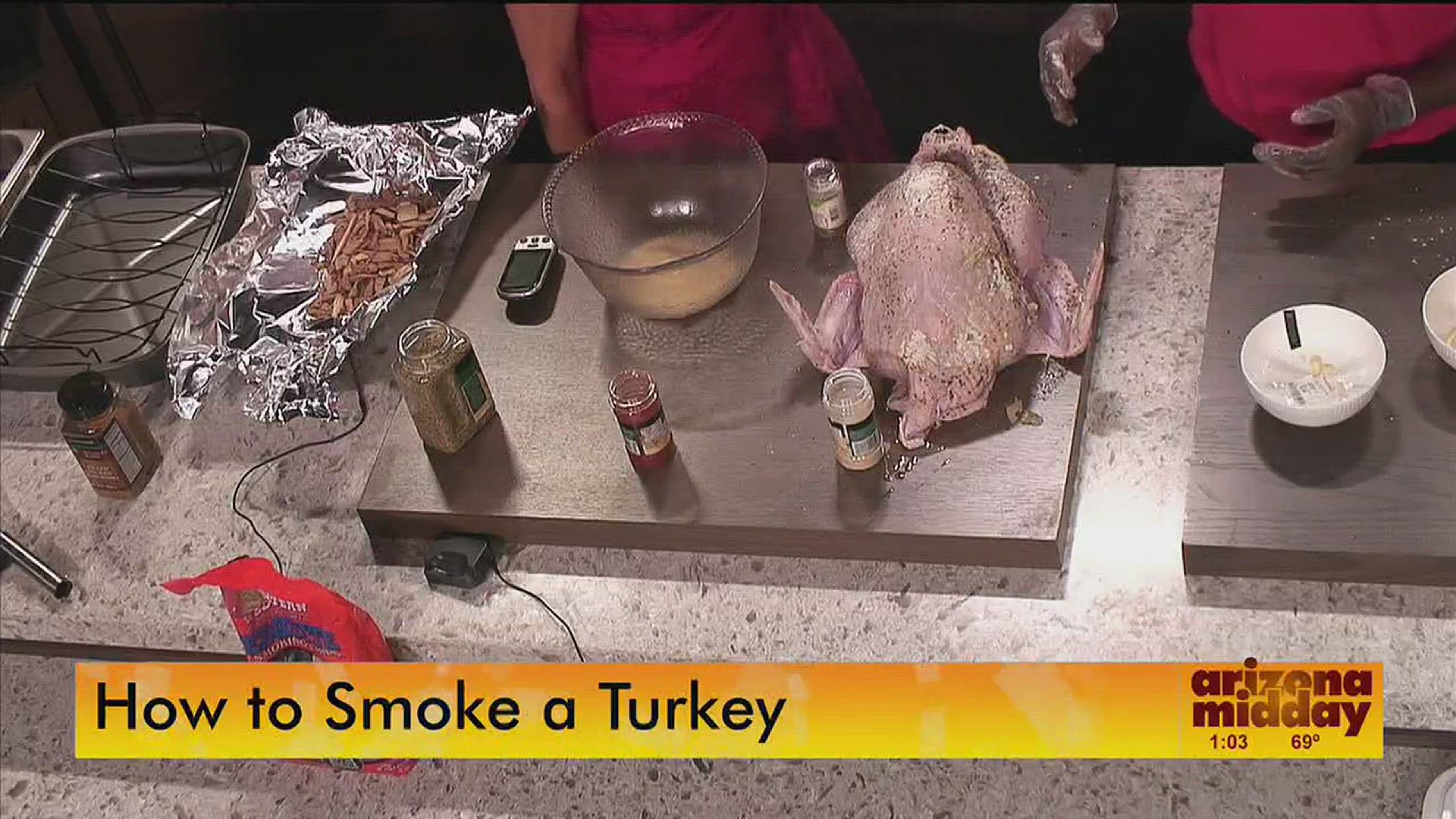 Terry Matthew's with BBQ Daddy is on the show teaching us how to prep a turkey the right way this Thanksgiving.