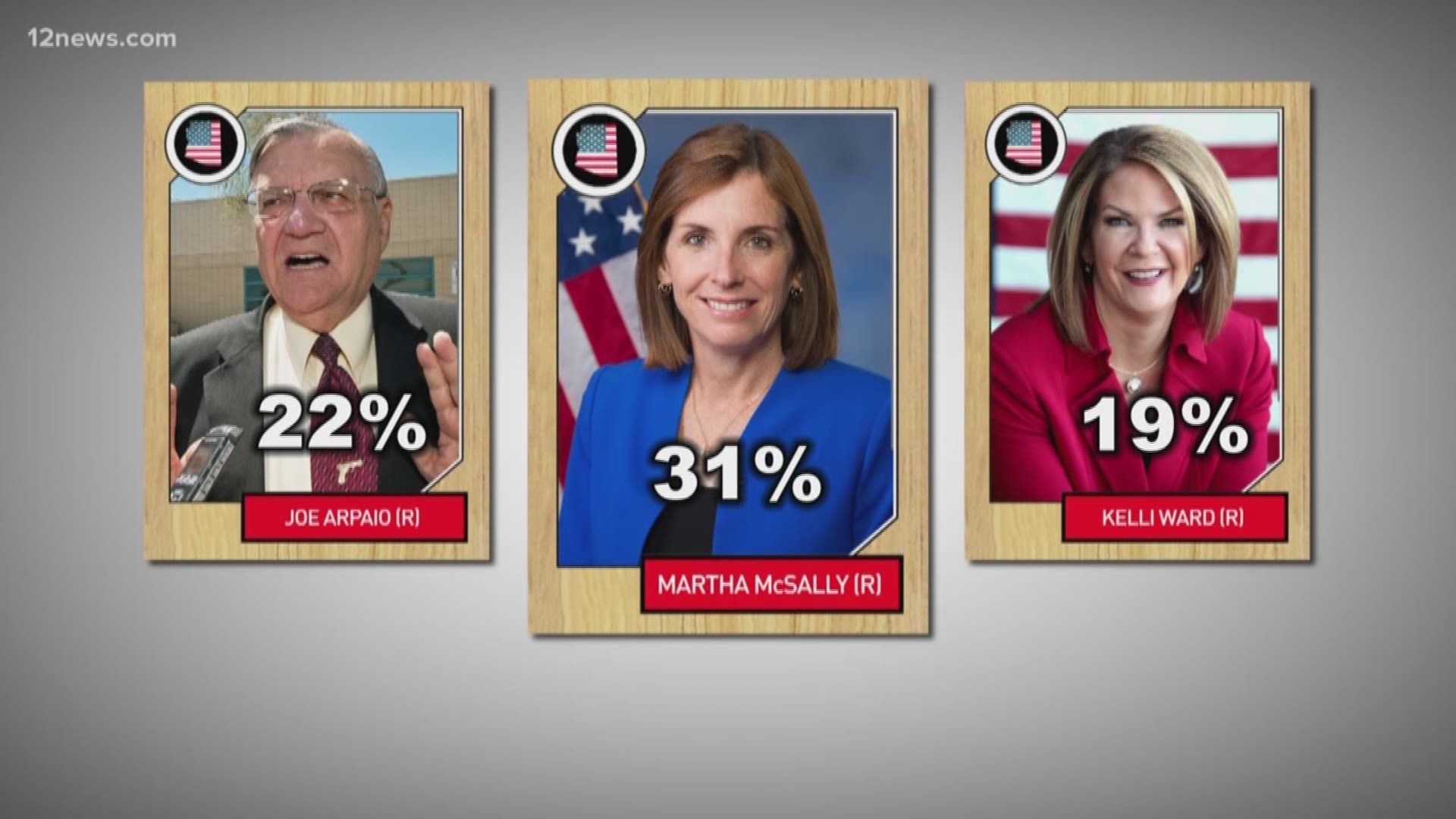 Data Orbital consulting firm released its latest poll showing Tucson Congresswoman Martha McSally leading the GOP Republican primary for U.S. Senate.