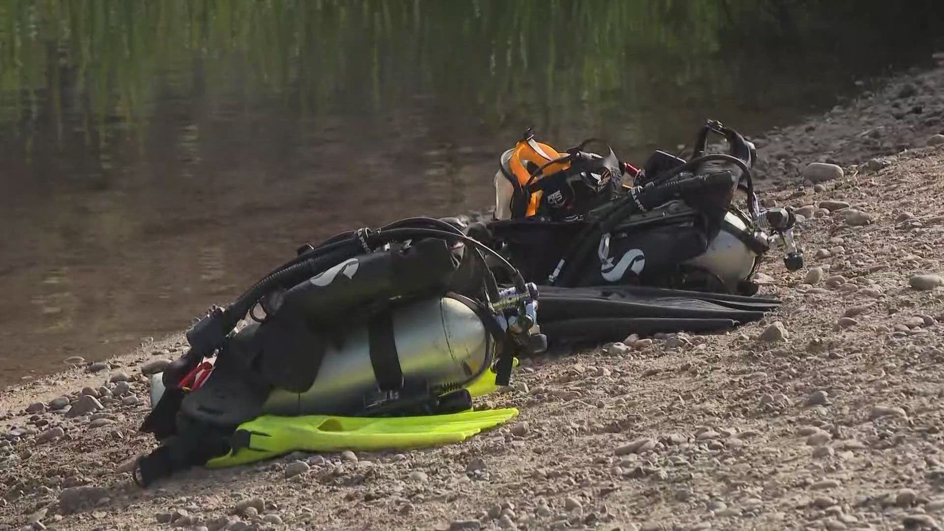 One person has died after two people went underwater at Sheep's Crossing Recreation Site and didn't resurface.