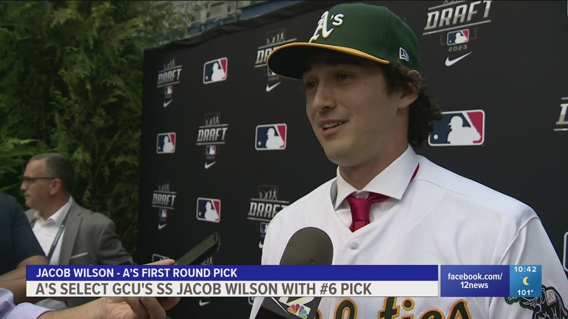 GCU Baseball's Jacob Wilson Drafted Sixth Overall By Oakland Athletics In  2023 MLB Draft - Western Athletic Conference