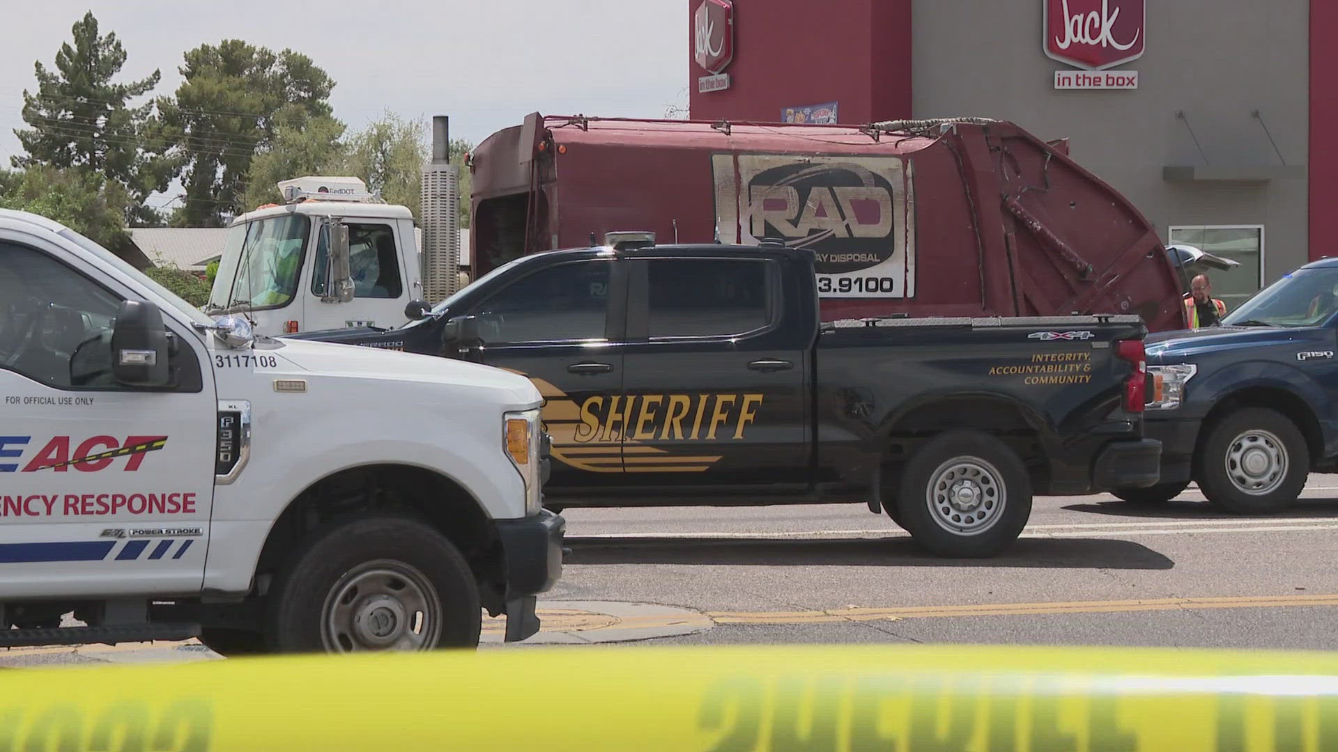 The 39-year-old was struck near Broadway and Ellsworth roads in the East Valley.