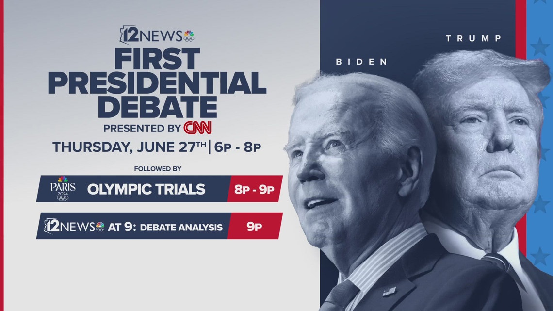 What time does the Biden Trump debate start? | 12news.com