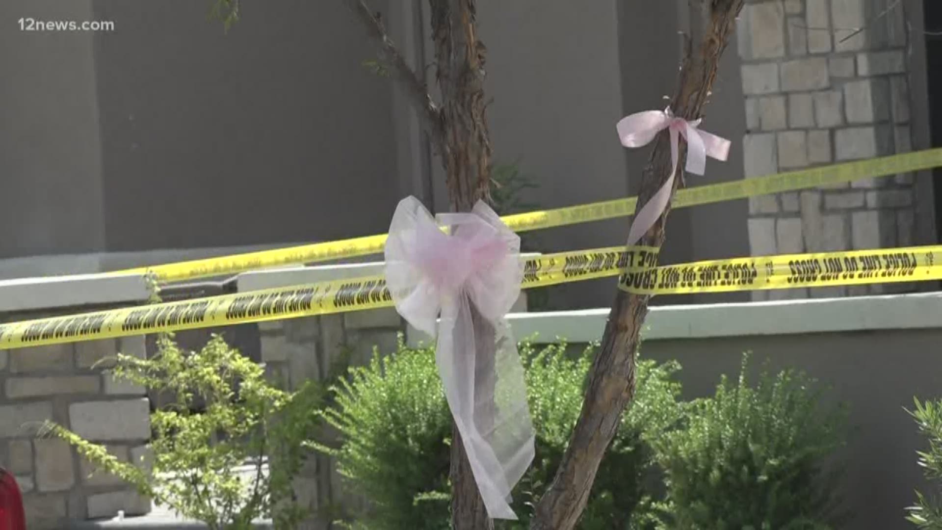 A neighborhood continues to mourn the death of a 3-year-old Gilbert girl who died yesterday after being left inside a hot car for almost three hours. The tragedy is bringing out the best in neighbors who want the family to know they are with the family that lost the little girl.