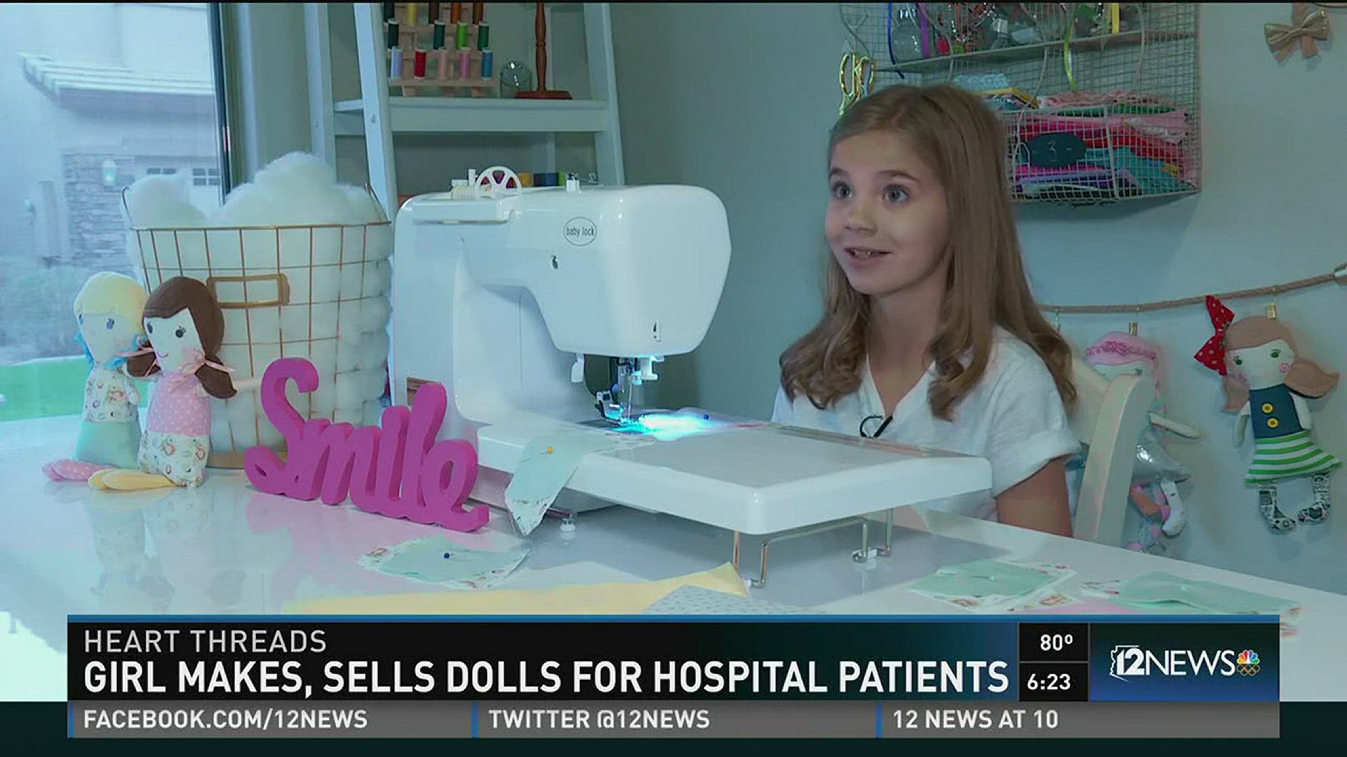 Her dream is to create a line of surgery companion dolls for children undergoing surgery. She's already made quite a few.