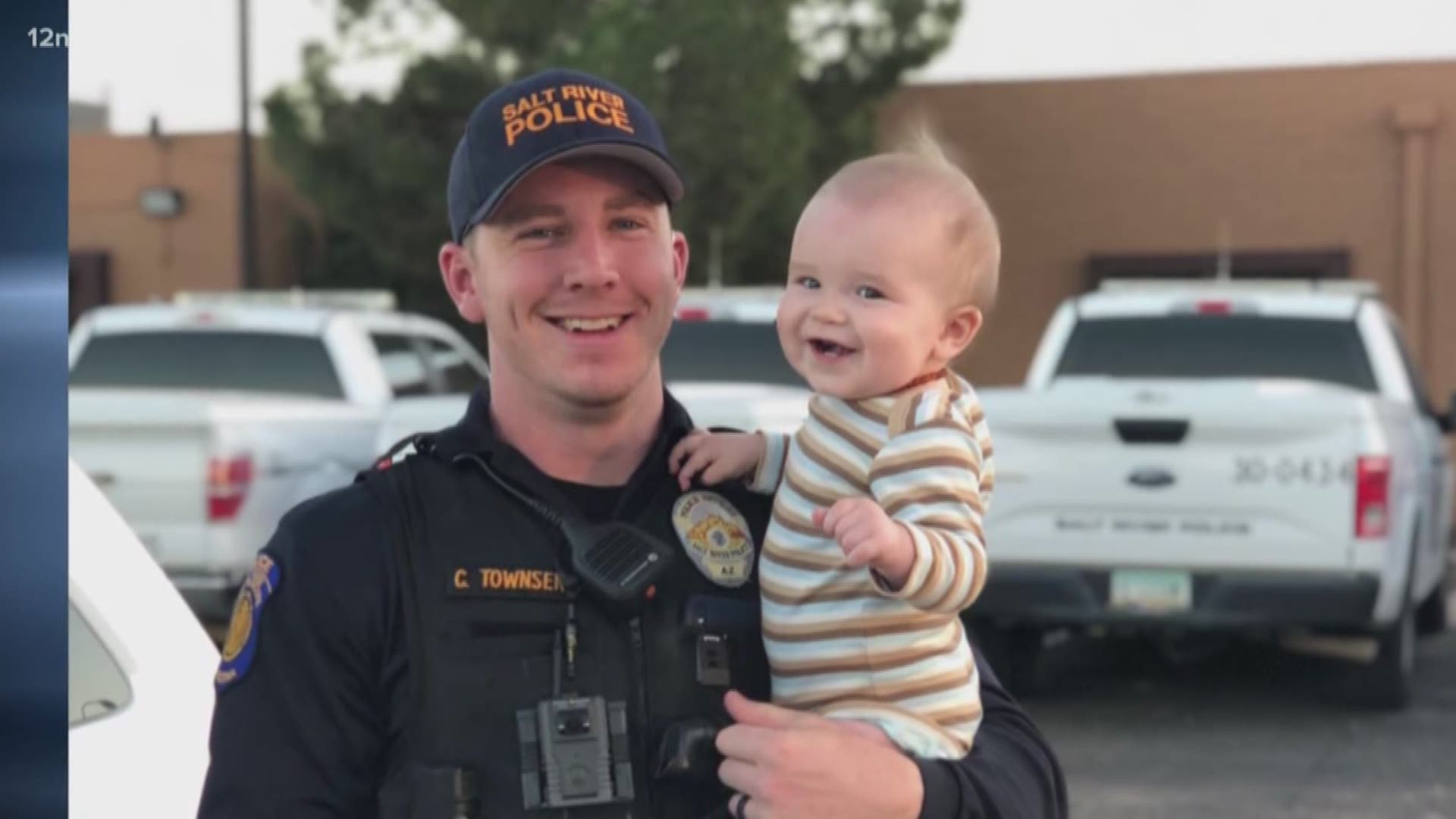 Officer Clayton Townsend was hit and killed by a distracted driver while he was making a traffic stop in early January. Today, Townsend's widow and family spoke out to support a bill that would ban texting and driving in Arizona.