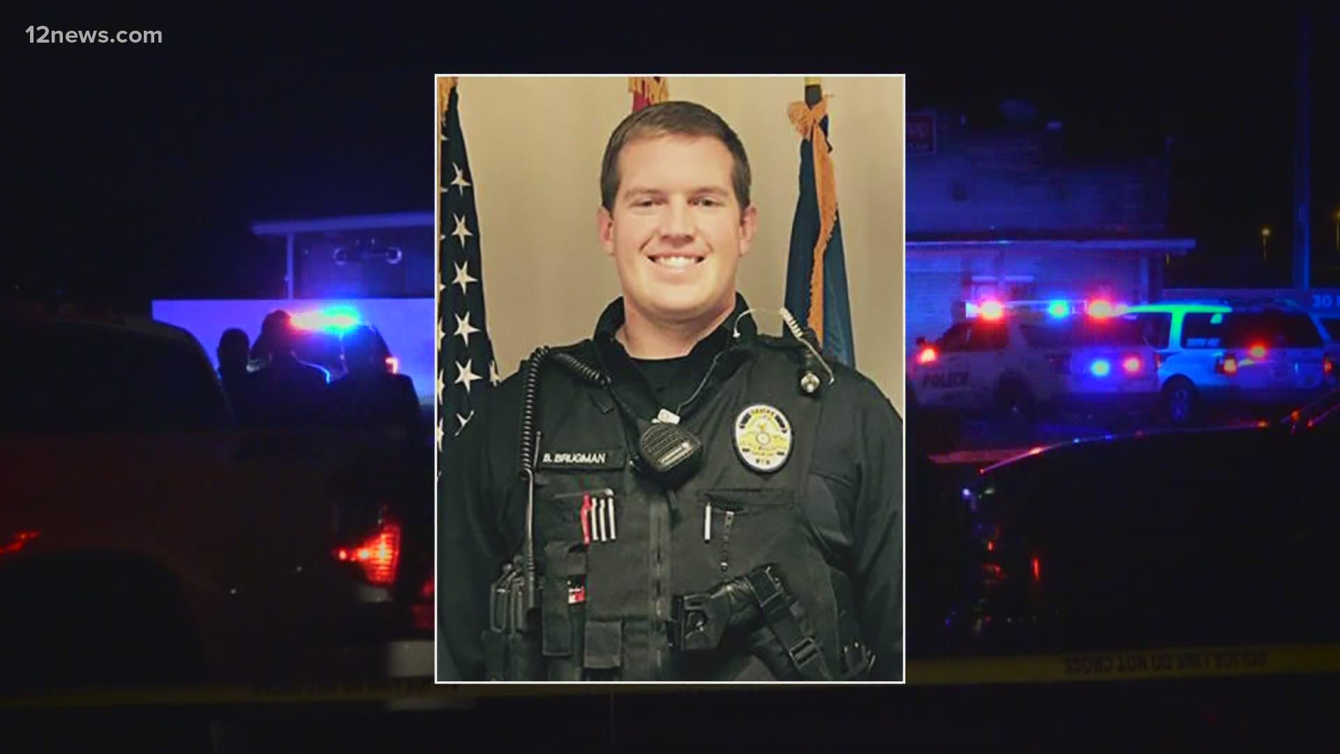 Officer Brian Brugman is expected to be okay, although Apache Junction Police Chief Thomas Kelly says it will likely be a long road to recovery.