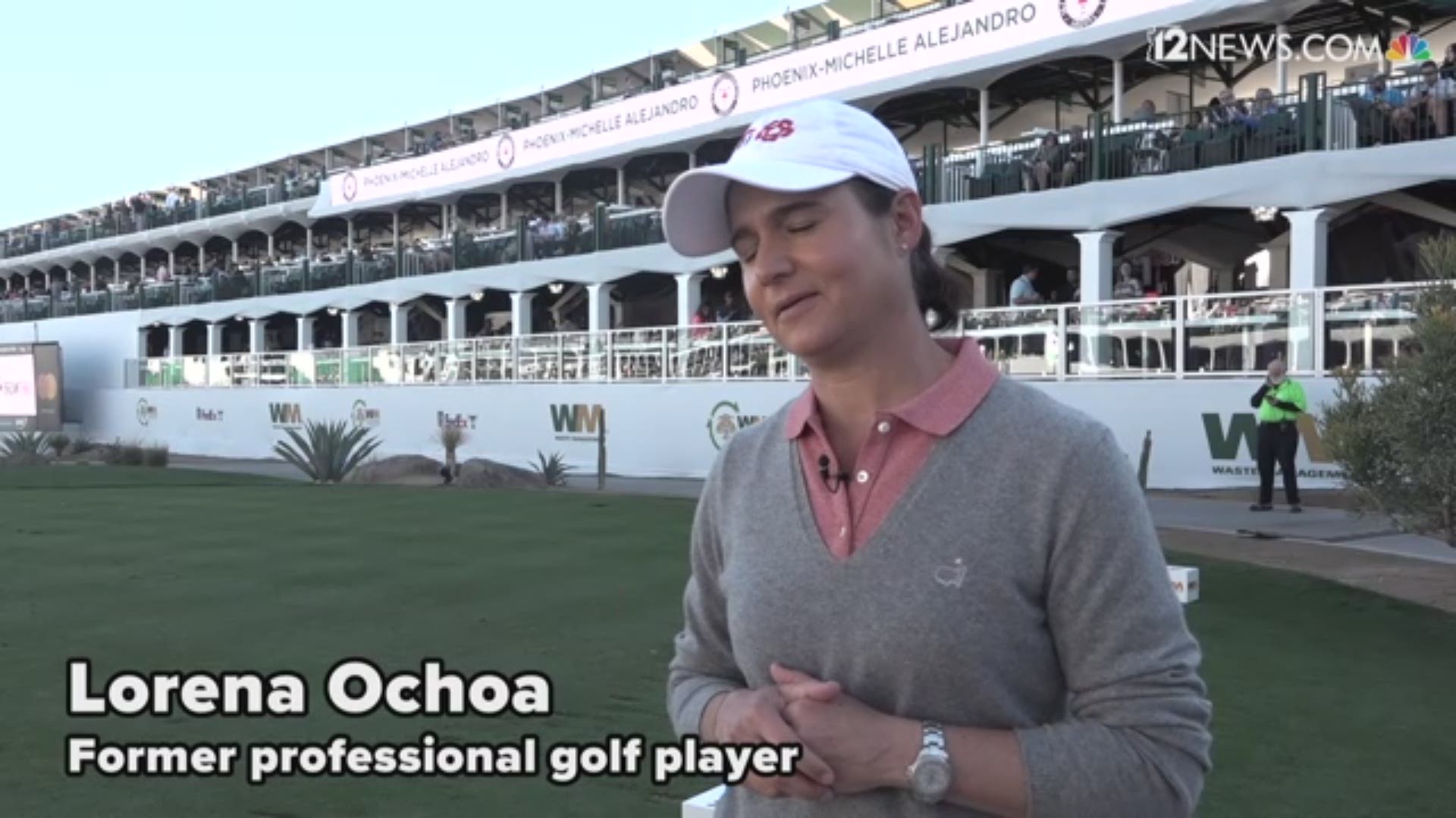 Lorena Ochoa played at the Waste Management Phoenix Open during the Pro-Am game Wednesday morning.
