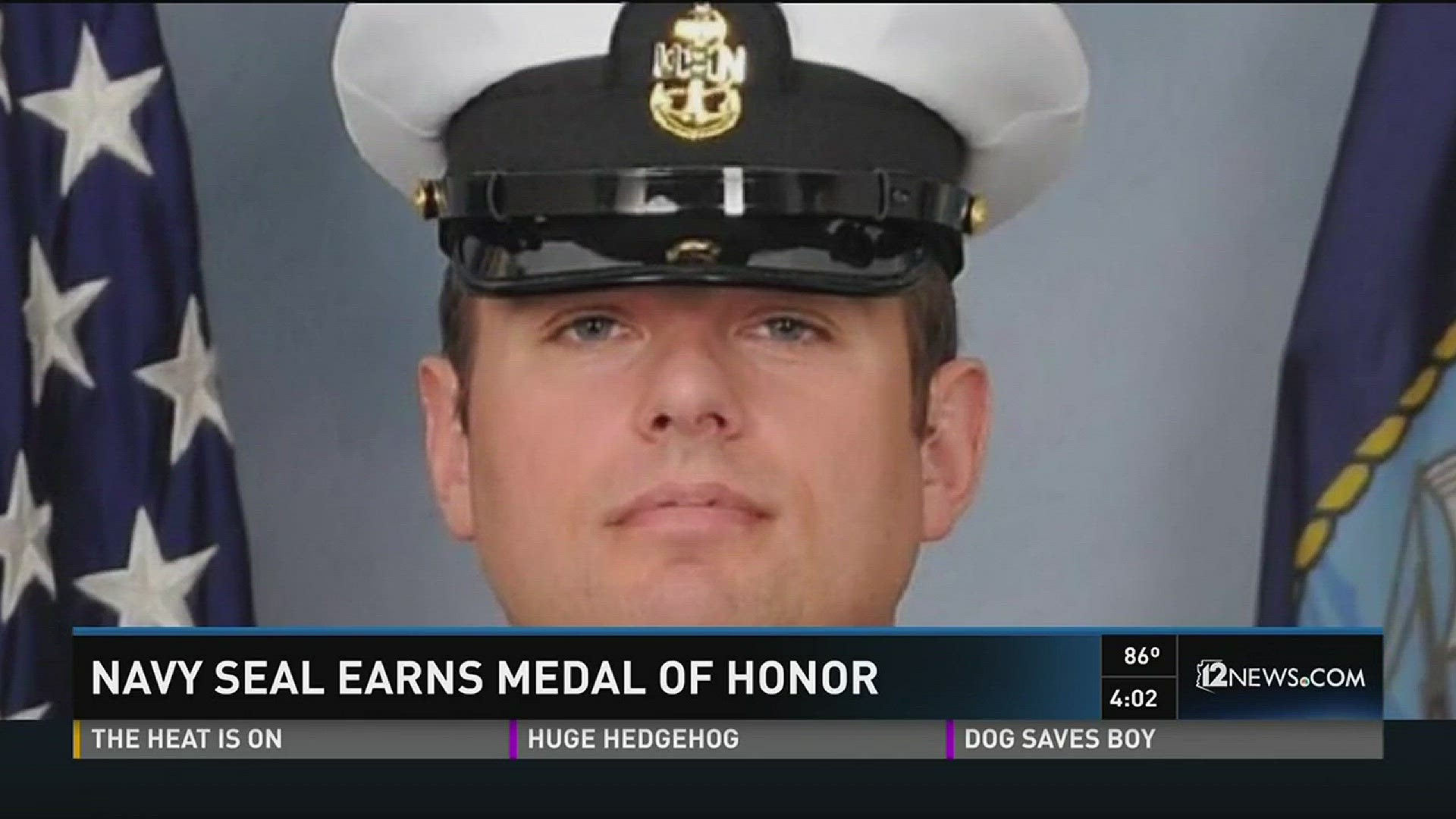 President Barack Obama honored a Navy Seal with a Medal of Honor.