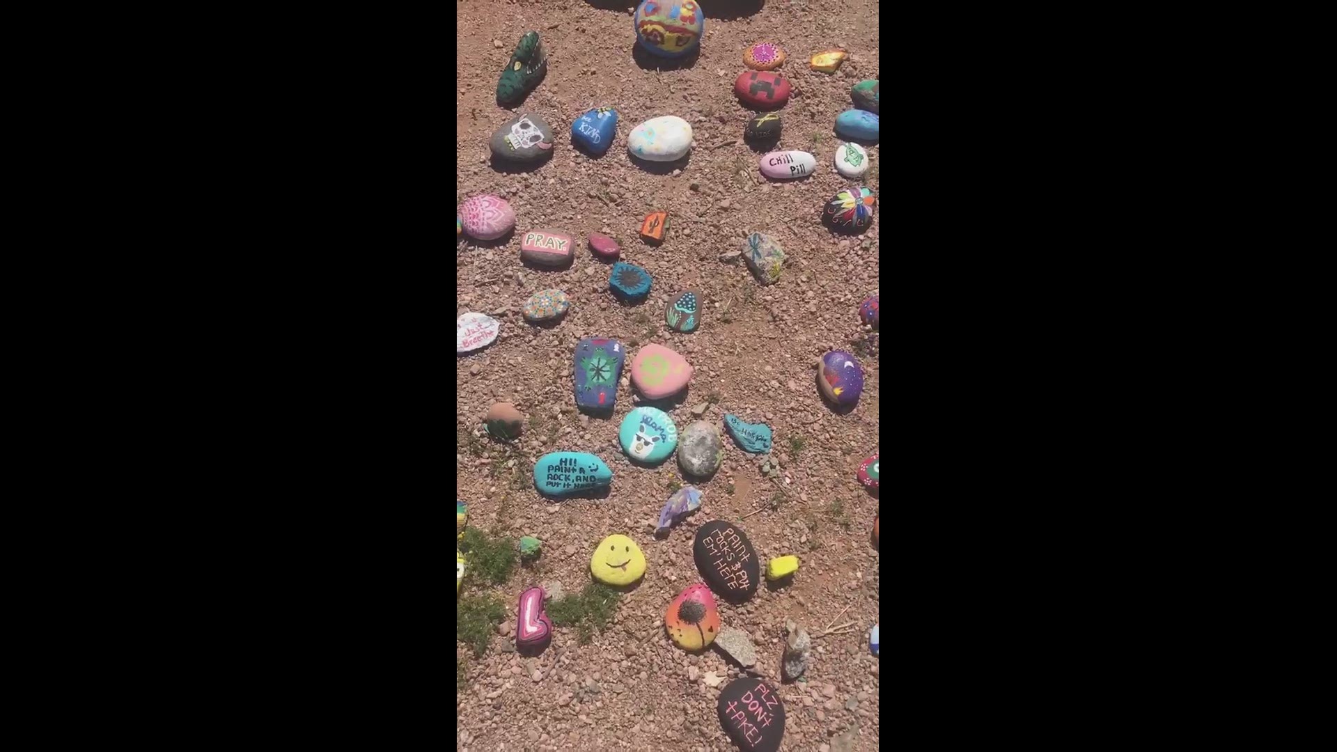 Jeffery Barnes captured some video of rocks he found while out on a hike
