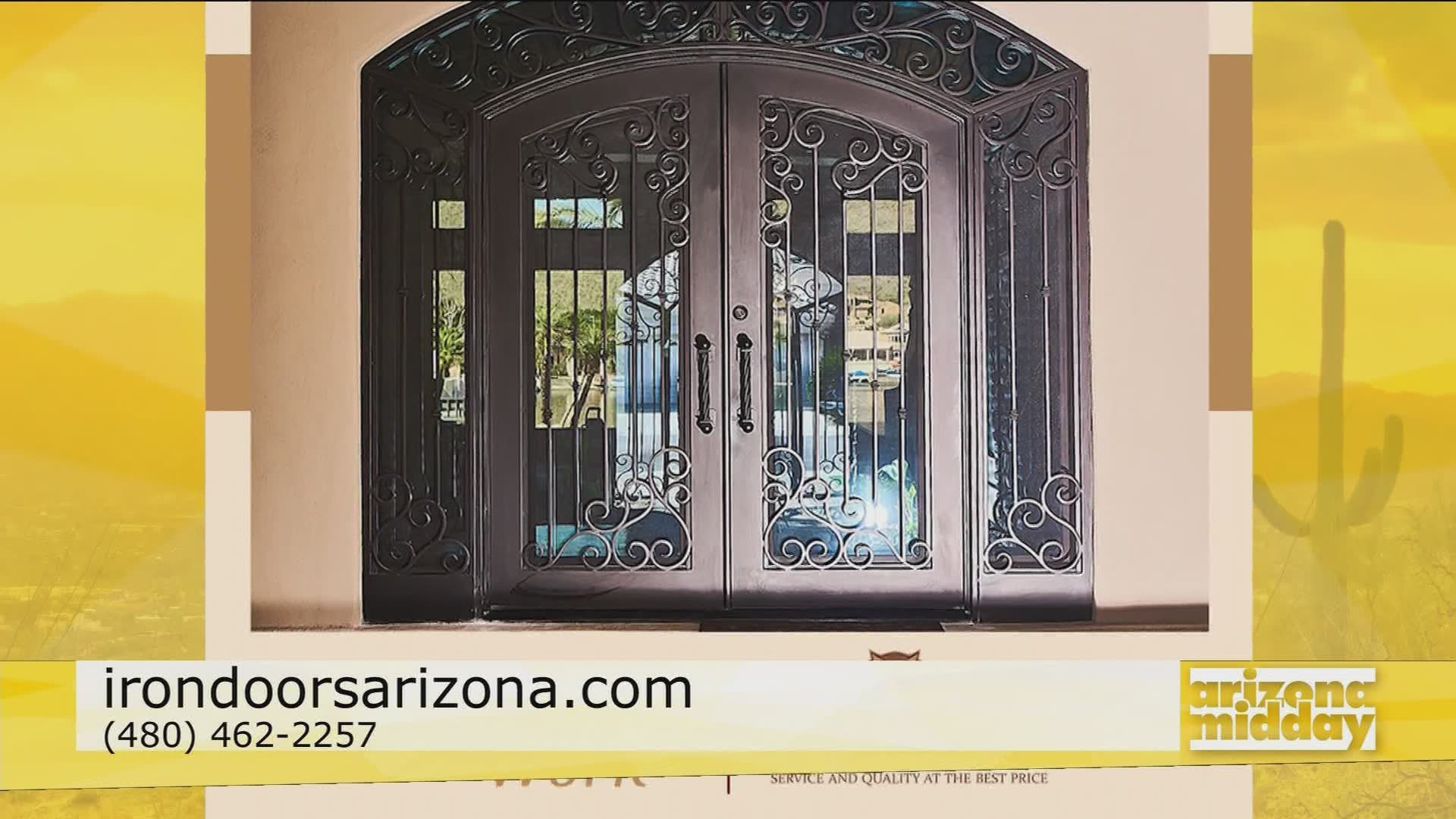 Steve Yagudayev with Iron Doors Arizona shows us some of the Iron Door Options to choose from & how it works to get one installed