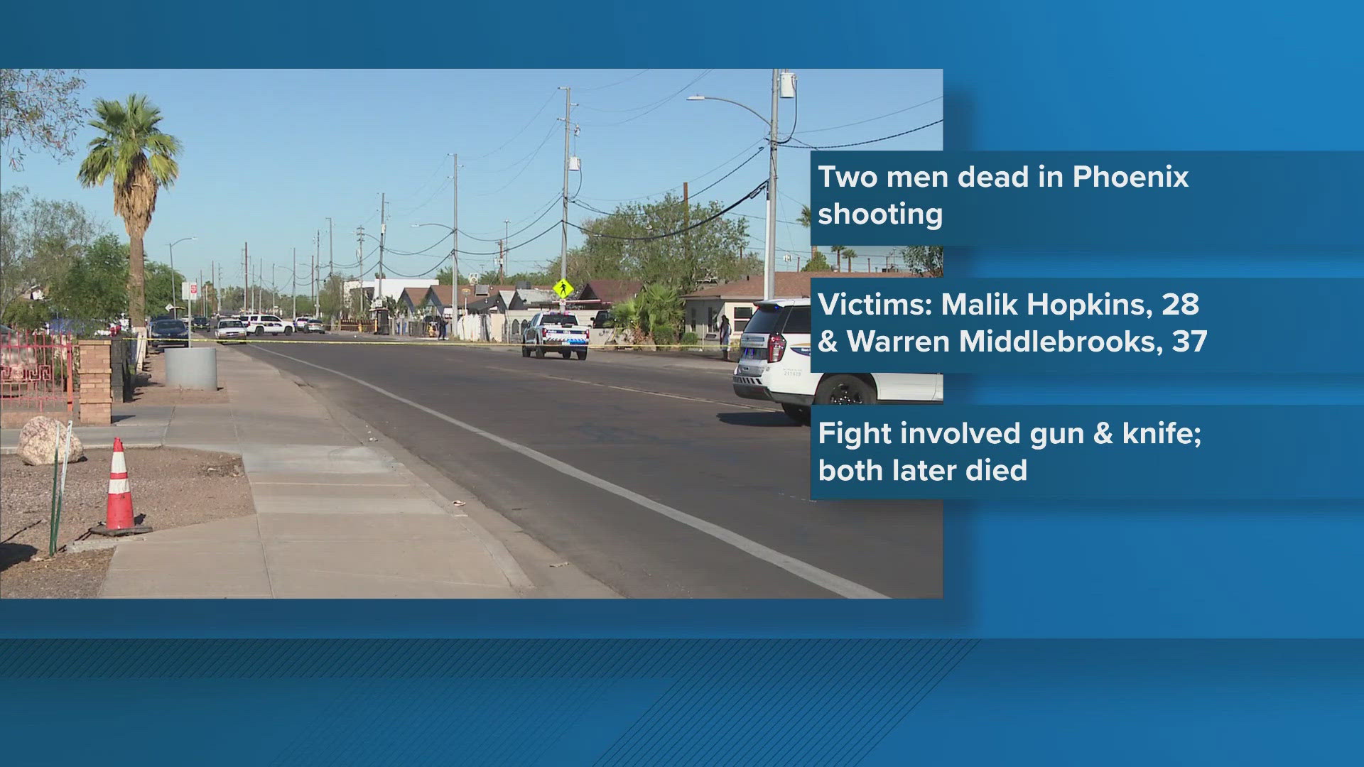 The Phoenix Police Department said the shooting happened at around 7:45 a.m. near 24th and Roosevelt streets.