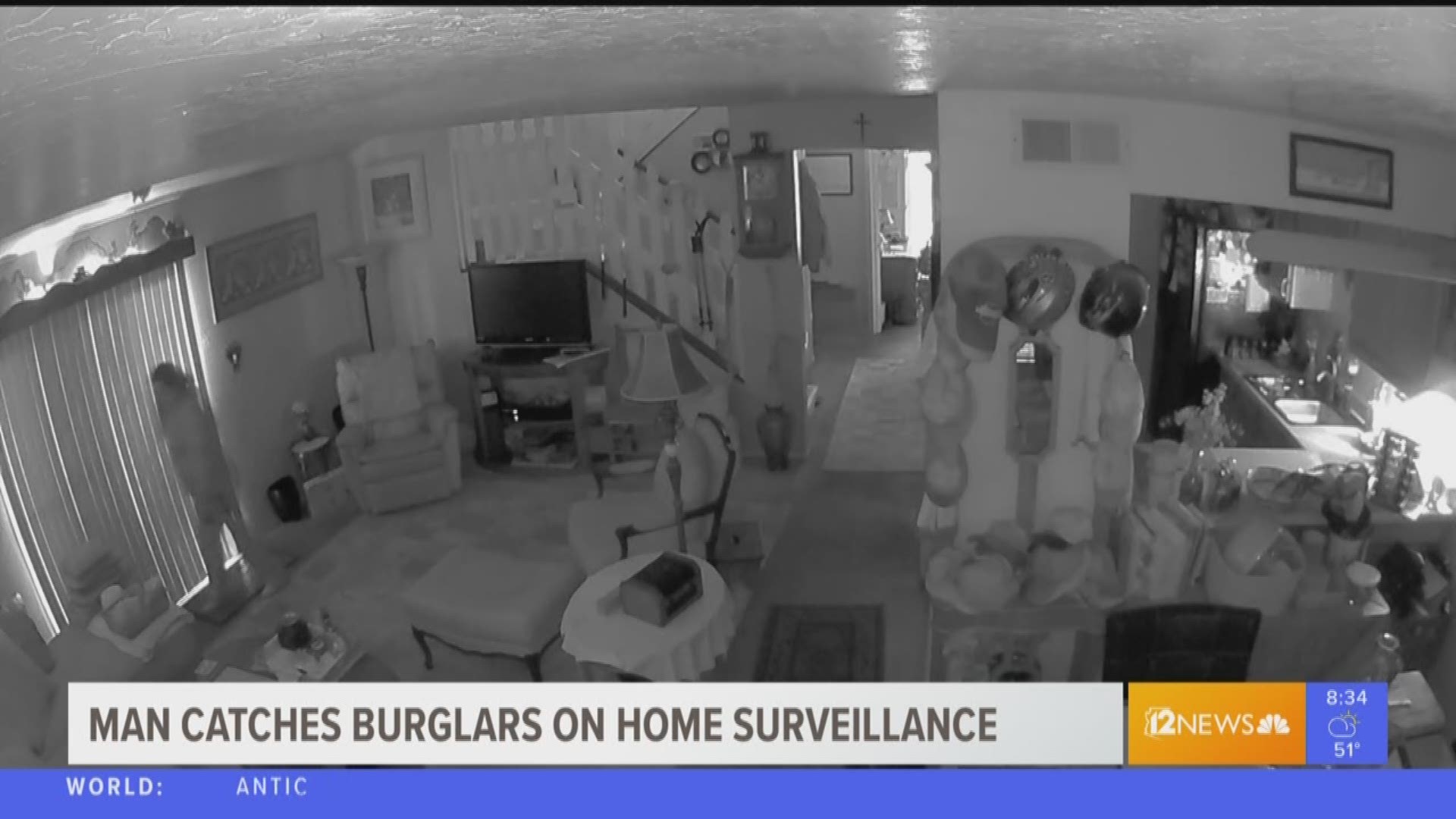 The Glendale man was in Chicago when he got a security alert on his phone that showed video of two women ransacking his home who ended up being his neighbors. He says they took jewelry, electronics, and a gun.