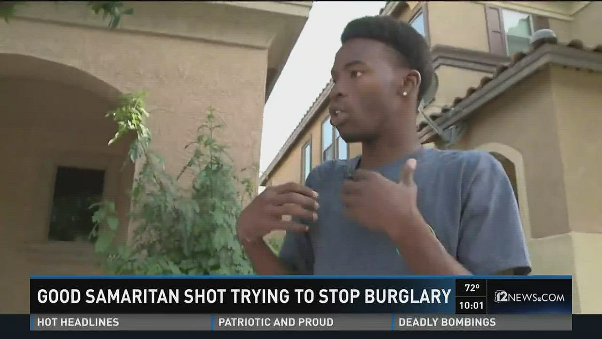 Good Samaritan shot trying to stop burglary