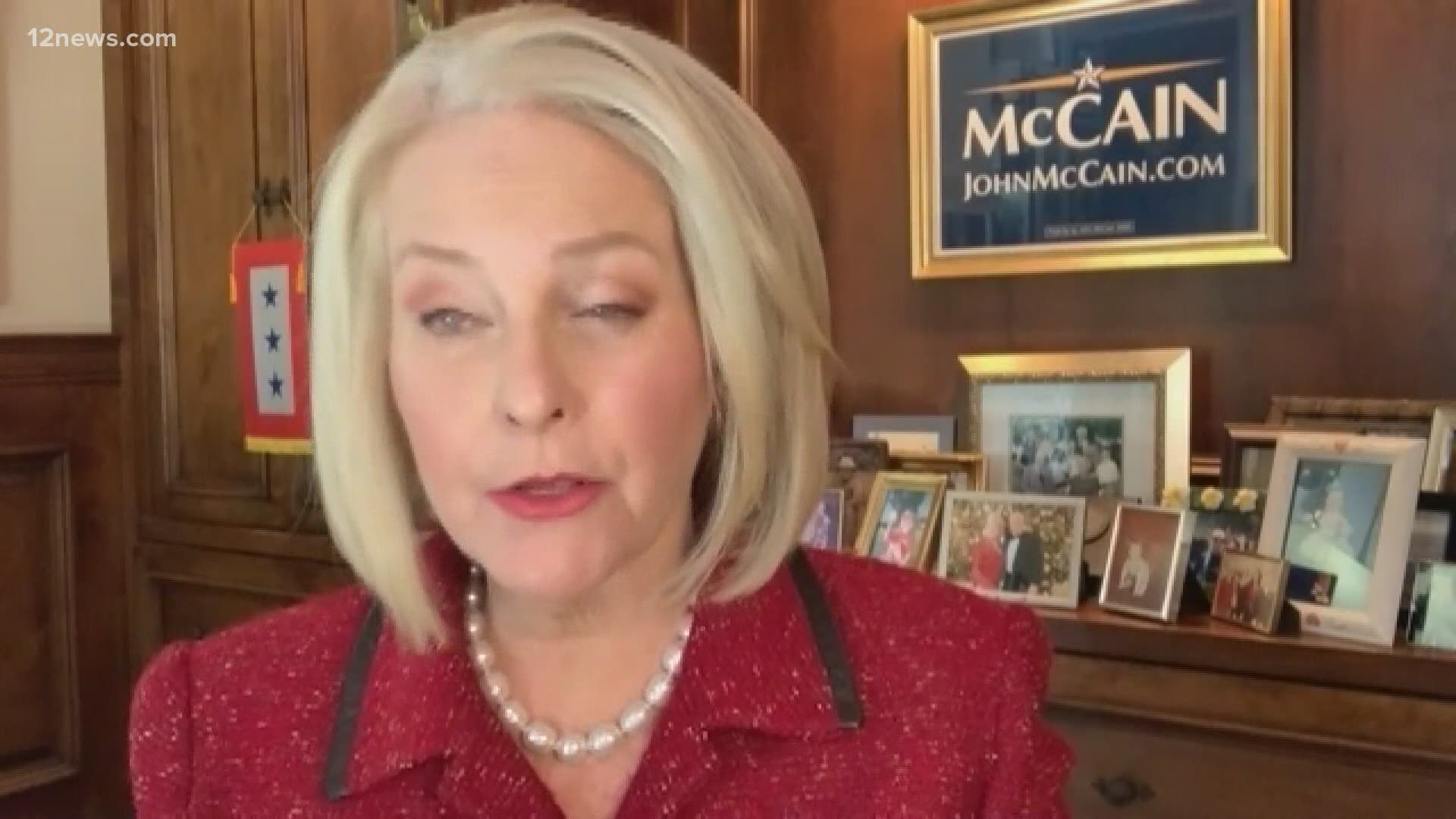 Cindy McCain is standing behind Biden's campaign as an attempt to fight back against misinformation.