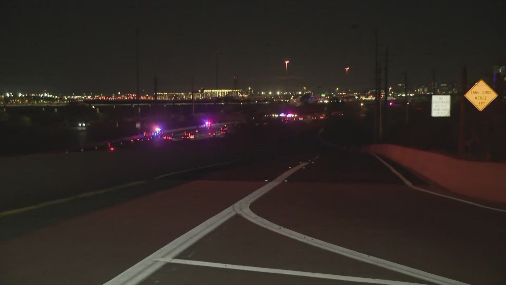 The crash happened on Loop 202 at Priest Drive just after 2 a.m.