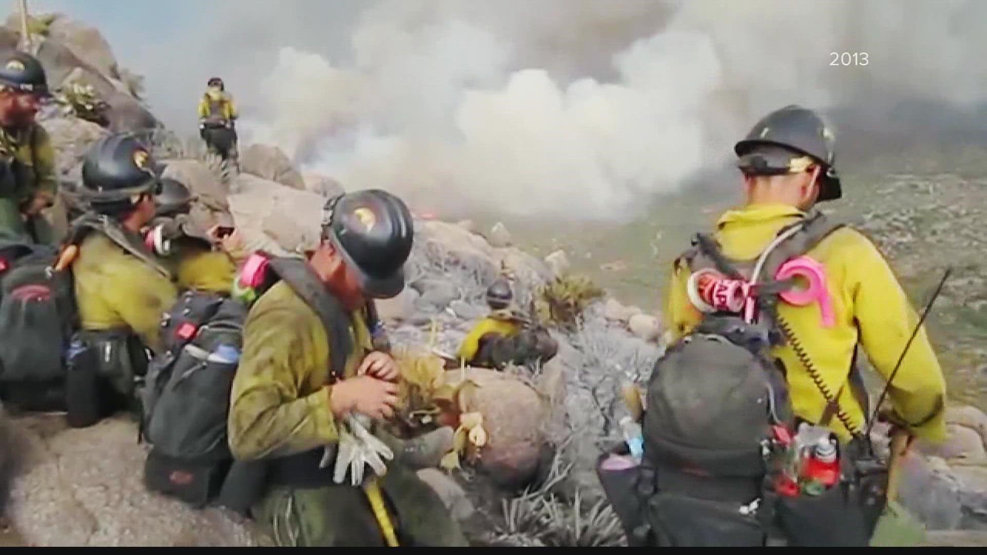 19 Granite Mountain hotshots perished on Yarnell Hill nine years ago. On the anniversary of their deaths, townspeople and family members honored the lives lost.