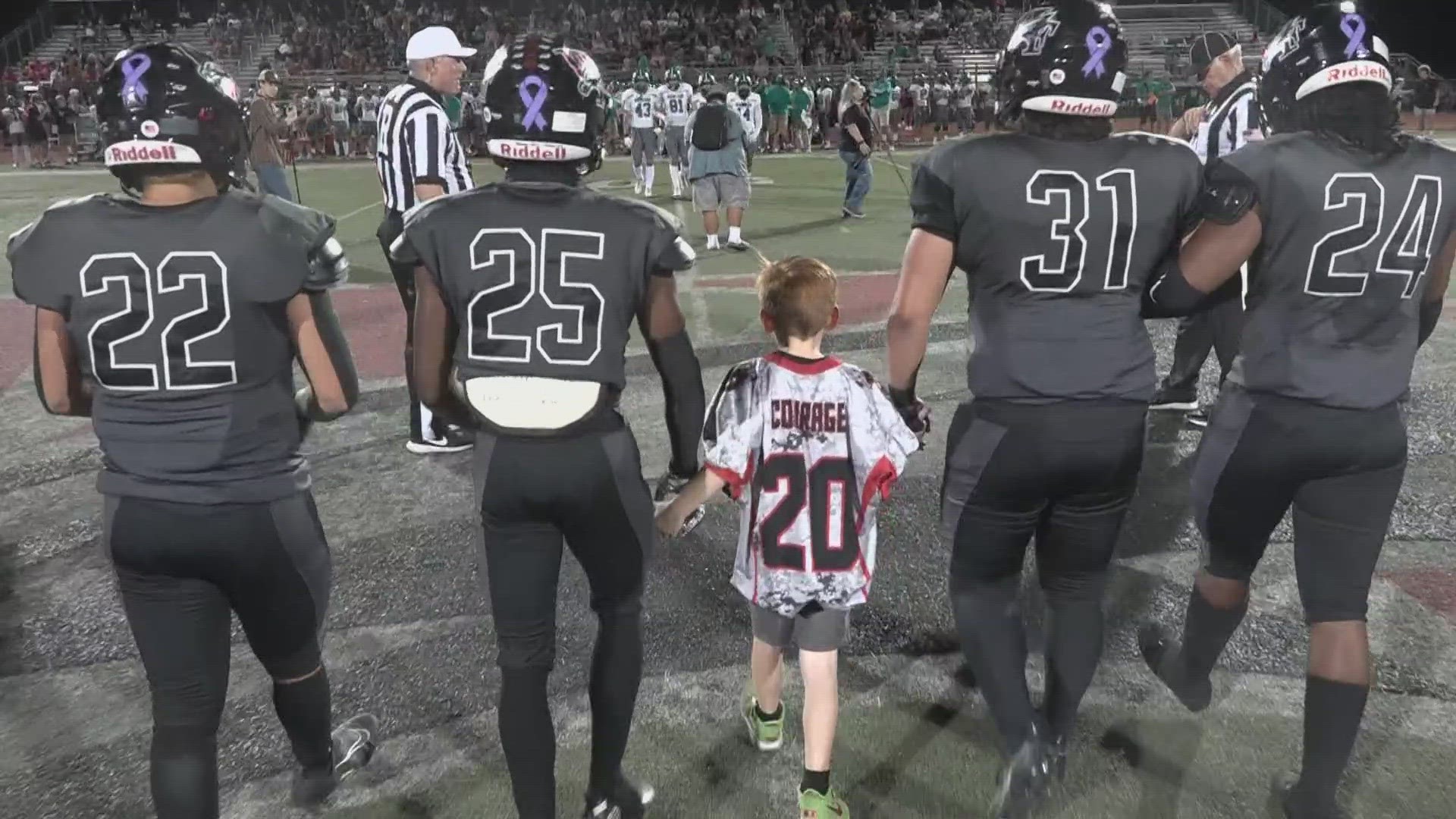 Williams Field celebrated a 7-year-old cancer survivor, but East Valley region rival 6A #9 Highland (5-2) was too much for the 6A #11 Black Hawks (5-2)