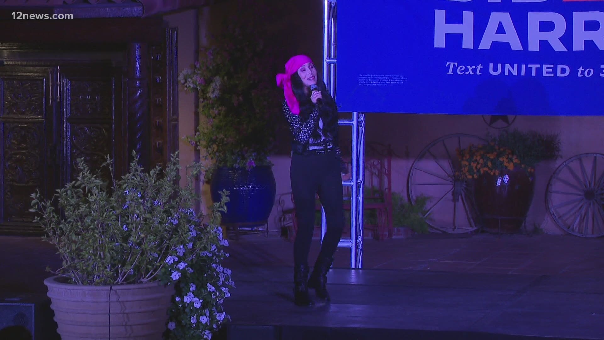Cher is using her voice to encourage Arizonan's to vote for Joe Biden and voting early in the 2020 elections.