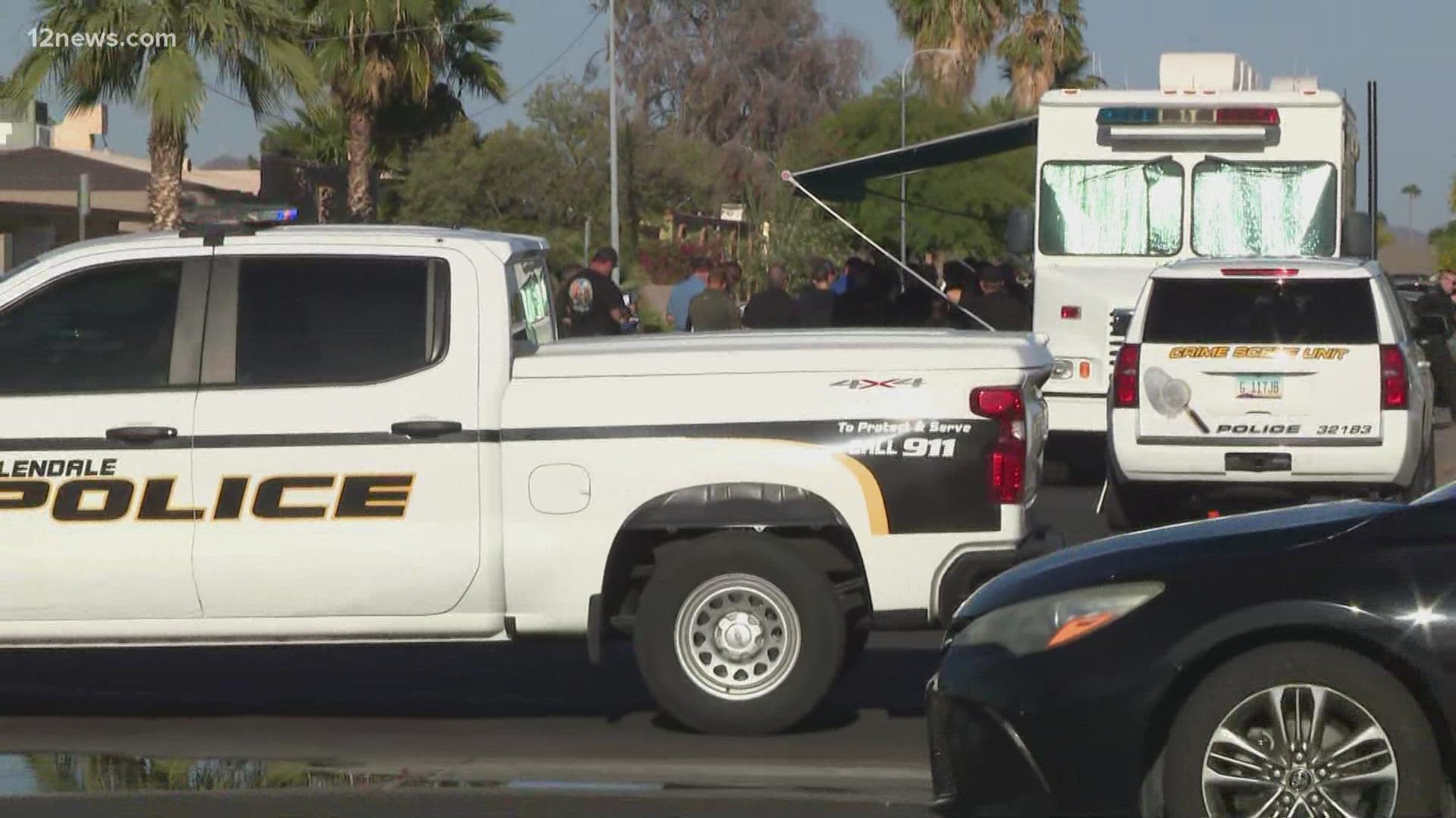 A domestic violence suspect is dead after engaging in a lengthy standoff with Glendale police on Thursday. The officer has non-life threatening injuries.