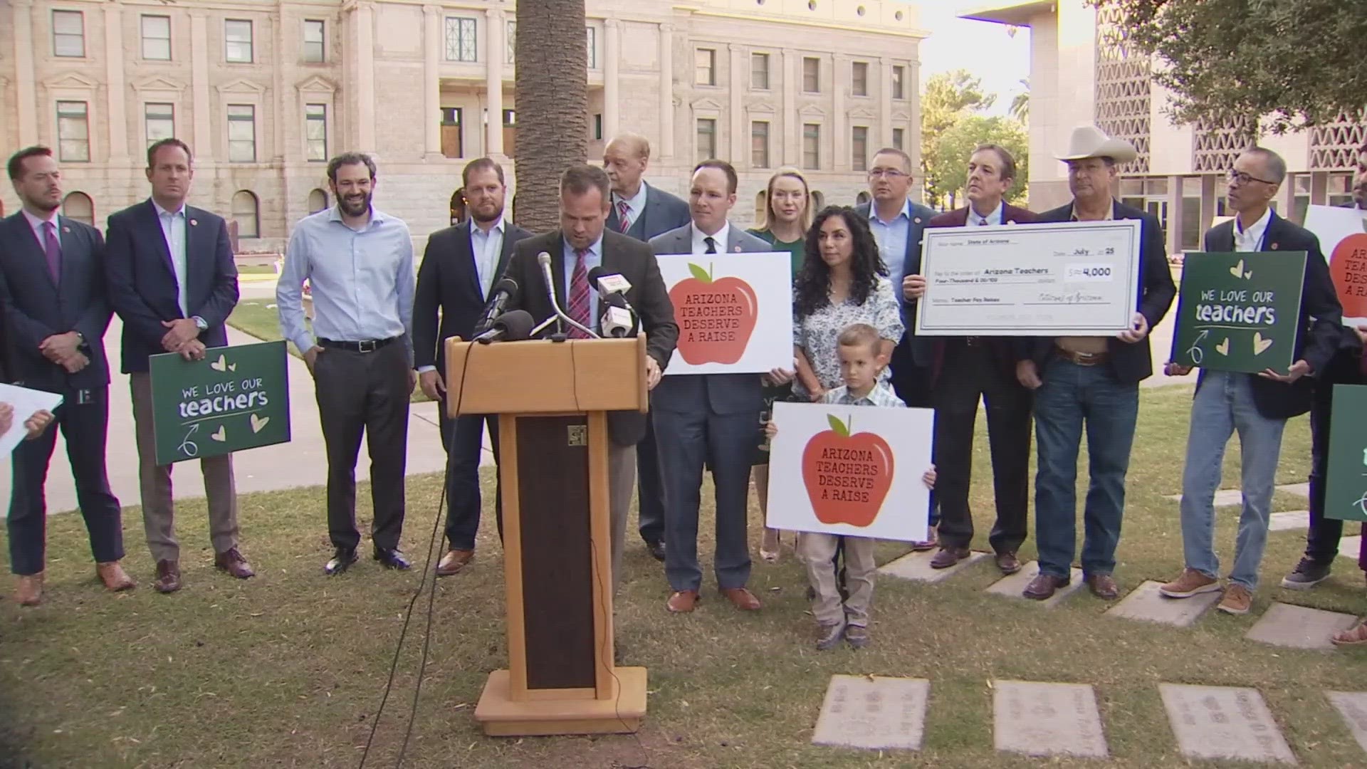 Arizona teachers are amongst those with the lowest salaries in the country.