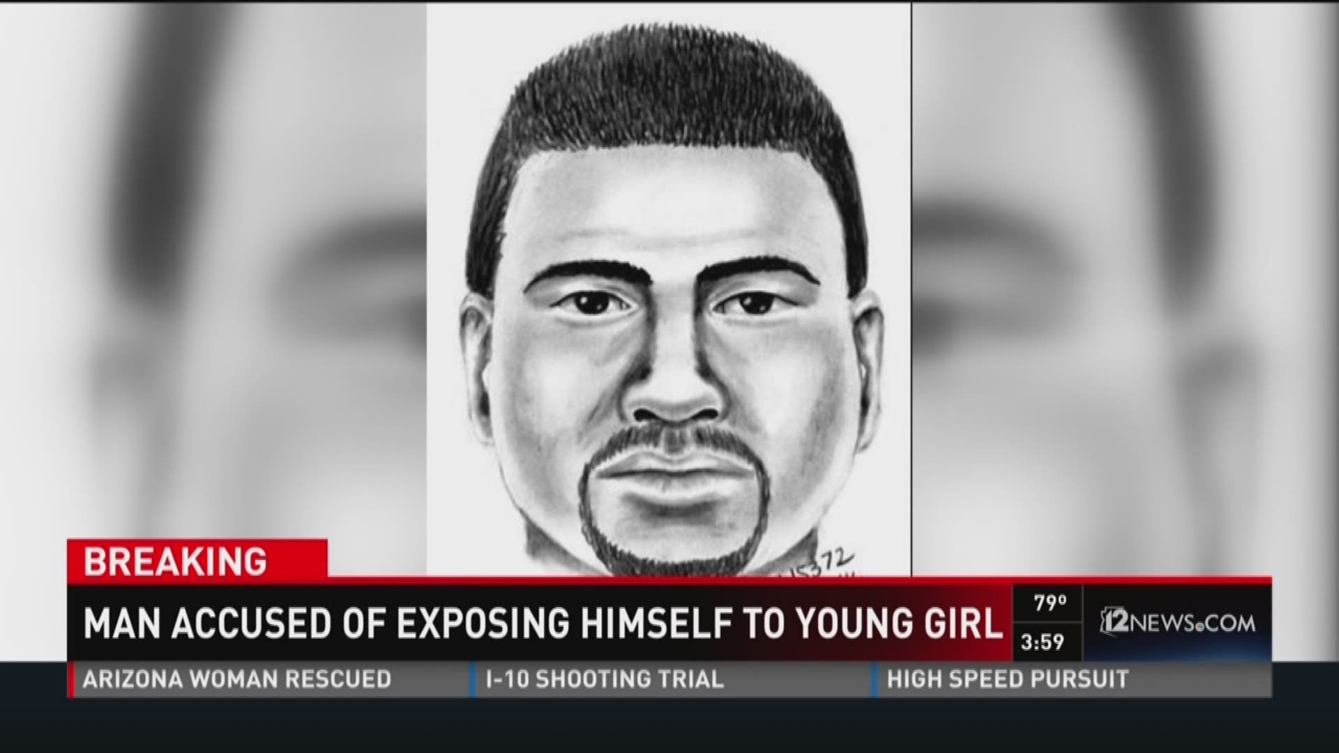 Man accused of exposing himself to young girl